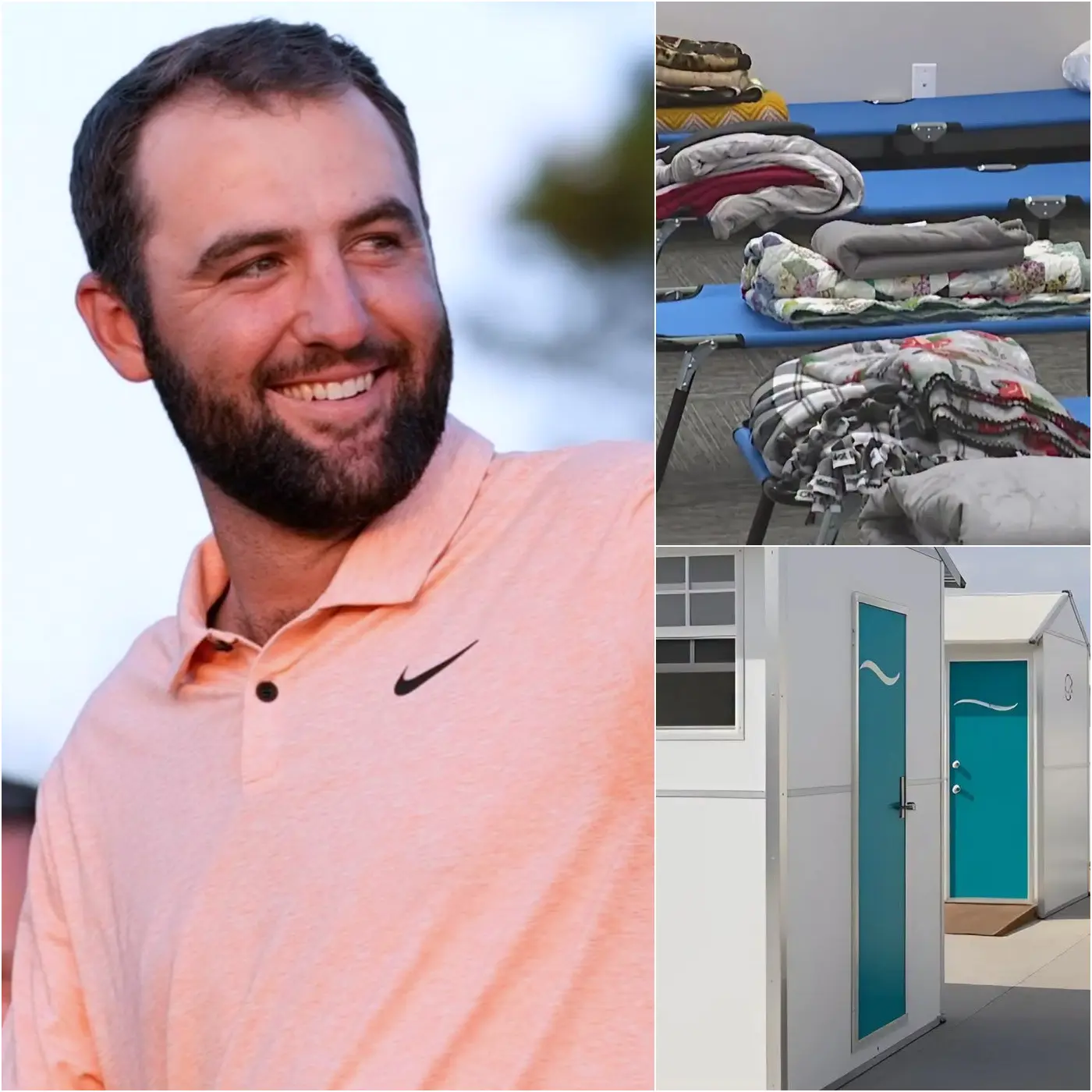 Cover Image for BREAKING NEWS: Beloved golf star Scottie Scheffler has donated his entire $2.3 million in television earnings, appearance fees, and publishing royalties to build a network of homeless support centers across working class communities in Texas, the places he has long said shaped who he is.