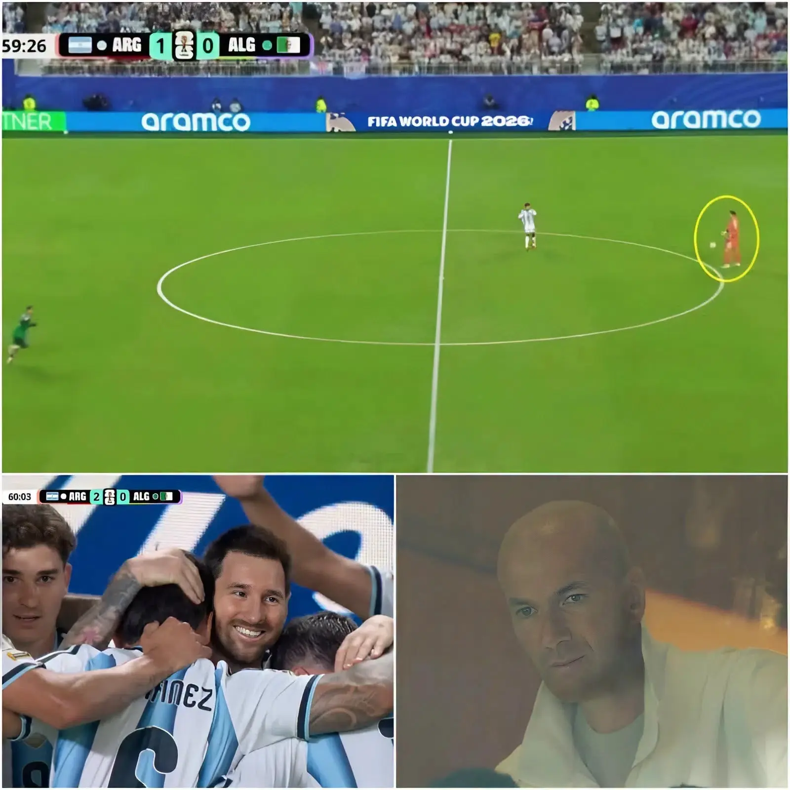 Cover Image for El portero argentino Emiliano Martínez se burló de los jugadores de Argelia, abandonó su portería y llegó hasta el círculo central. Luego, observa la increíble jugada que realizó junto a Messi para marcar un segundo gol que sentenció el partido. 😱😰