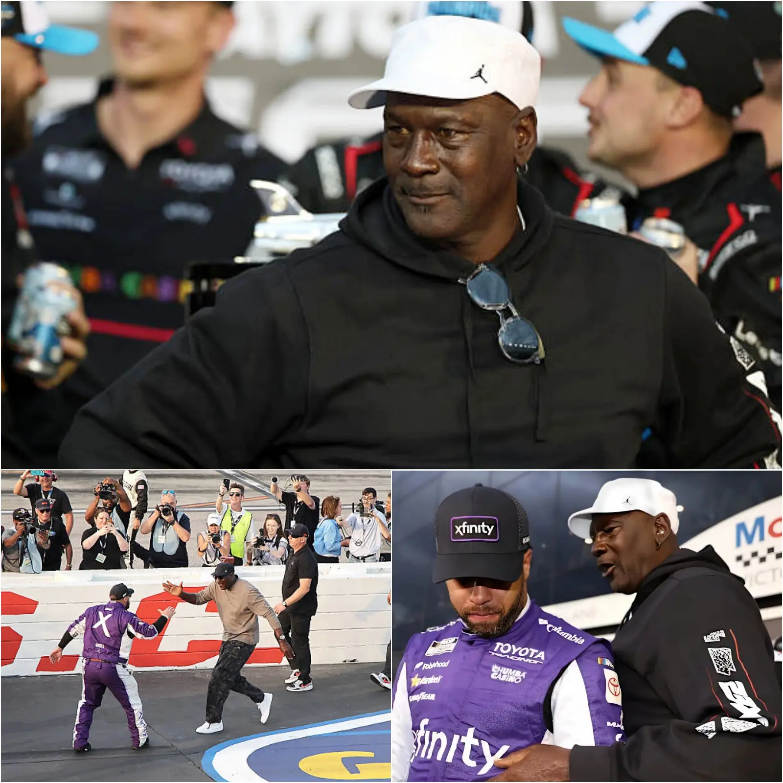 Cover Image for OFFICIAL NEWS: Michael Jordan has just released a brief 13-word statement regarding Bubba Wallace’s future… A potentially explosive comeback…👇👇👇