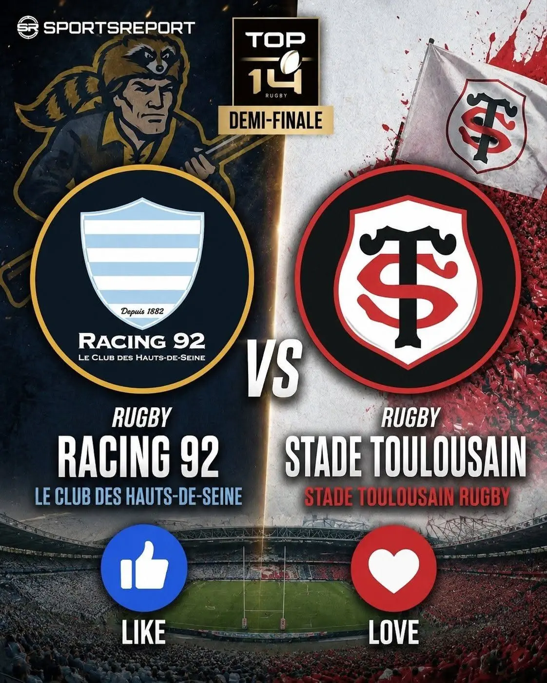 Cover Image for 🚨🔥 SCHEDULE UPDATE: The long-awaited Top 14 semi-final between Stade Toulousain and Racing 92 finally has its official kickoff time locked in—and it’s a detail fans absolutely can’t afford to miss, as this blockbuster clash is set for prime time