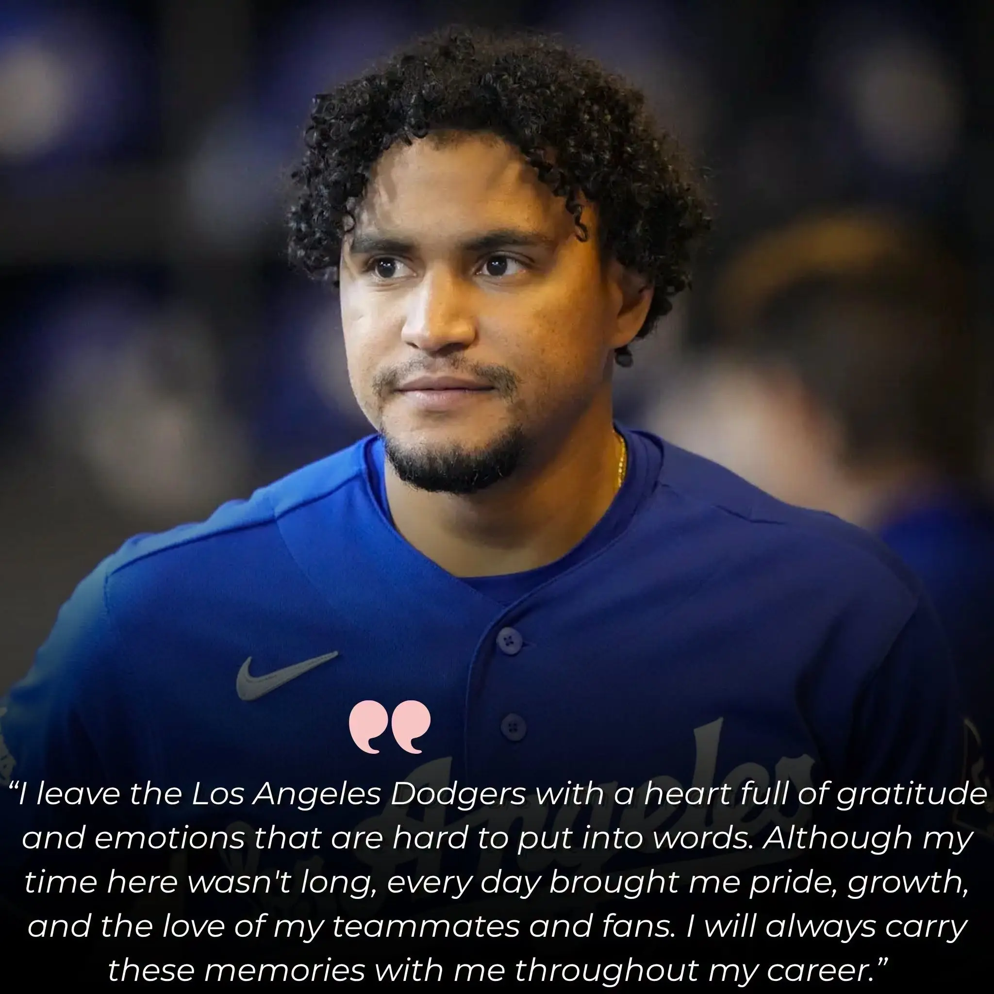 Cover Image for 🚨 BREAKING: Santiago Espinal shocks Dodgers Nation by quietly stepping away from the Los Angeles Dodgers to test free agency, closing a brief yet impactful chapter where his versatility and relentless professionalism earned respect behind the scenes