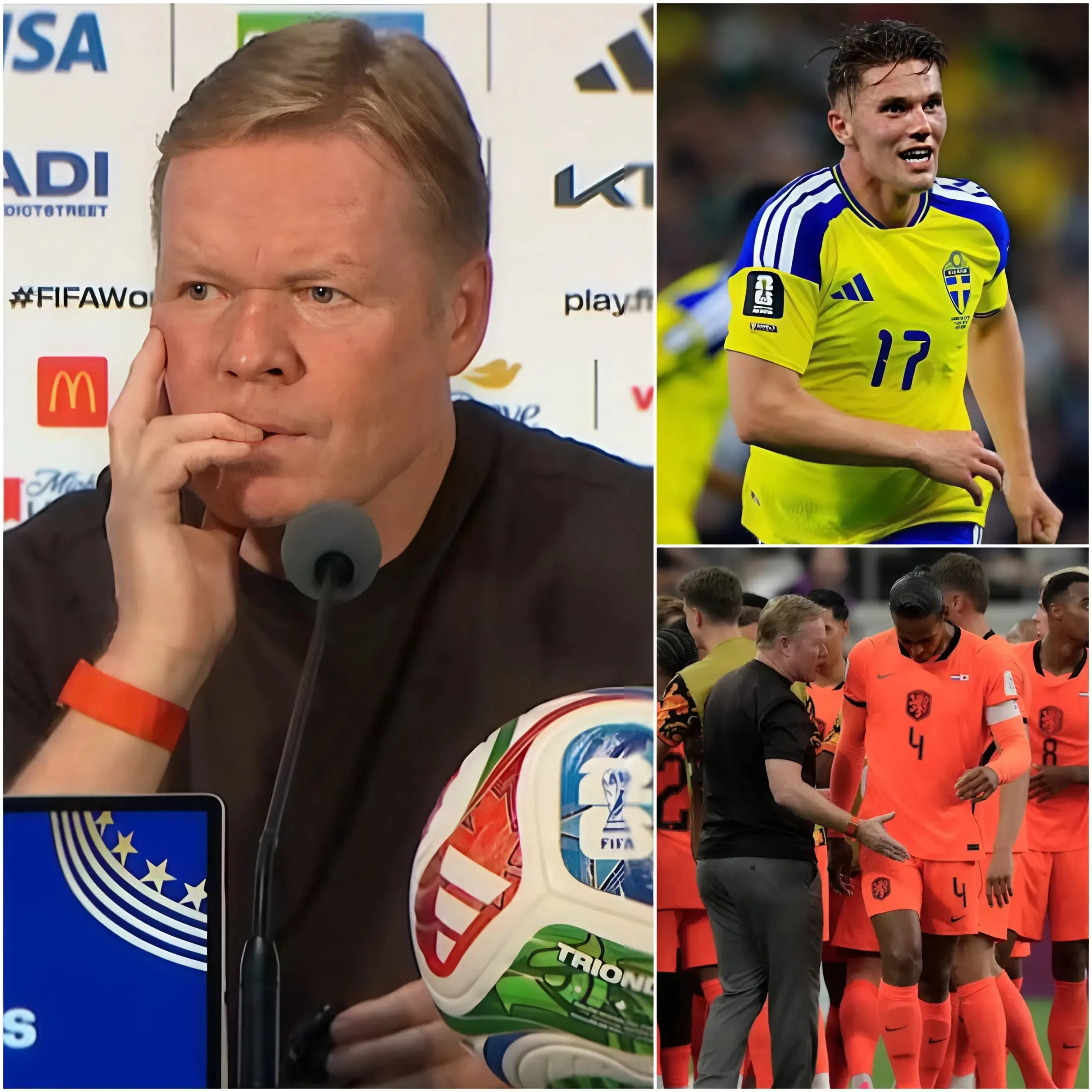 Cover Image for “DEZE KEER ZULLEN WE DEZELFDE FOUTEN NIET MAKEN” — Bondscoach Ronald Koeman deed vlak voor de wedstrijd tegen Zweden een opvallende uitspraak.