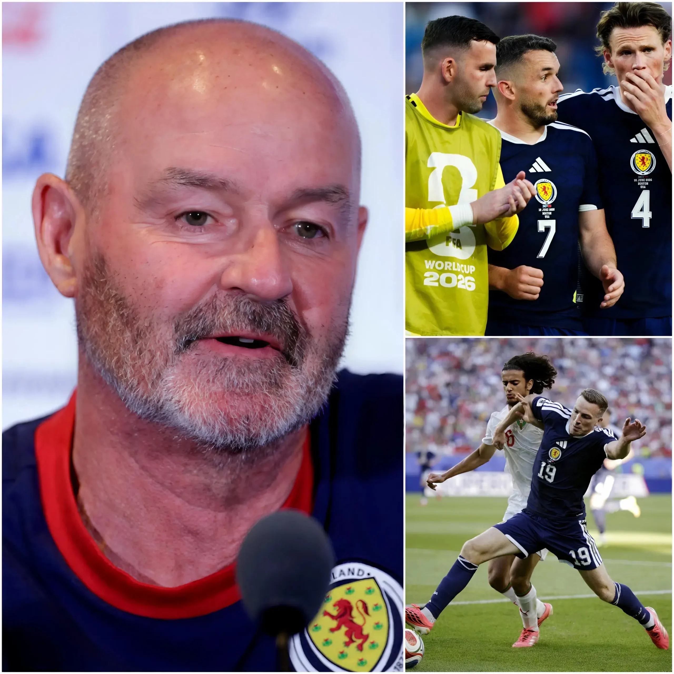 Cover Image for “HE BETRAYED ME, AND THEY ARE ALL BLACK SHEEP!” Scotland manager Steve Clarke has made a shocking statement, naming two players whom he believes conspired against him and failed to follow his tactical instructions