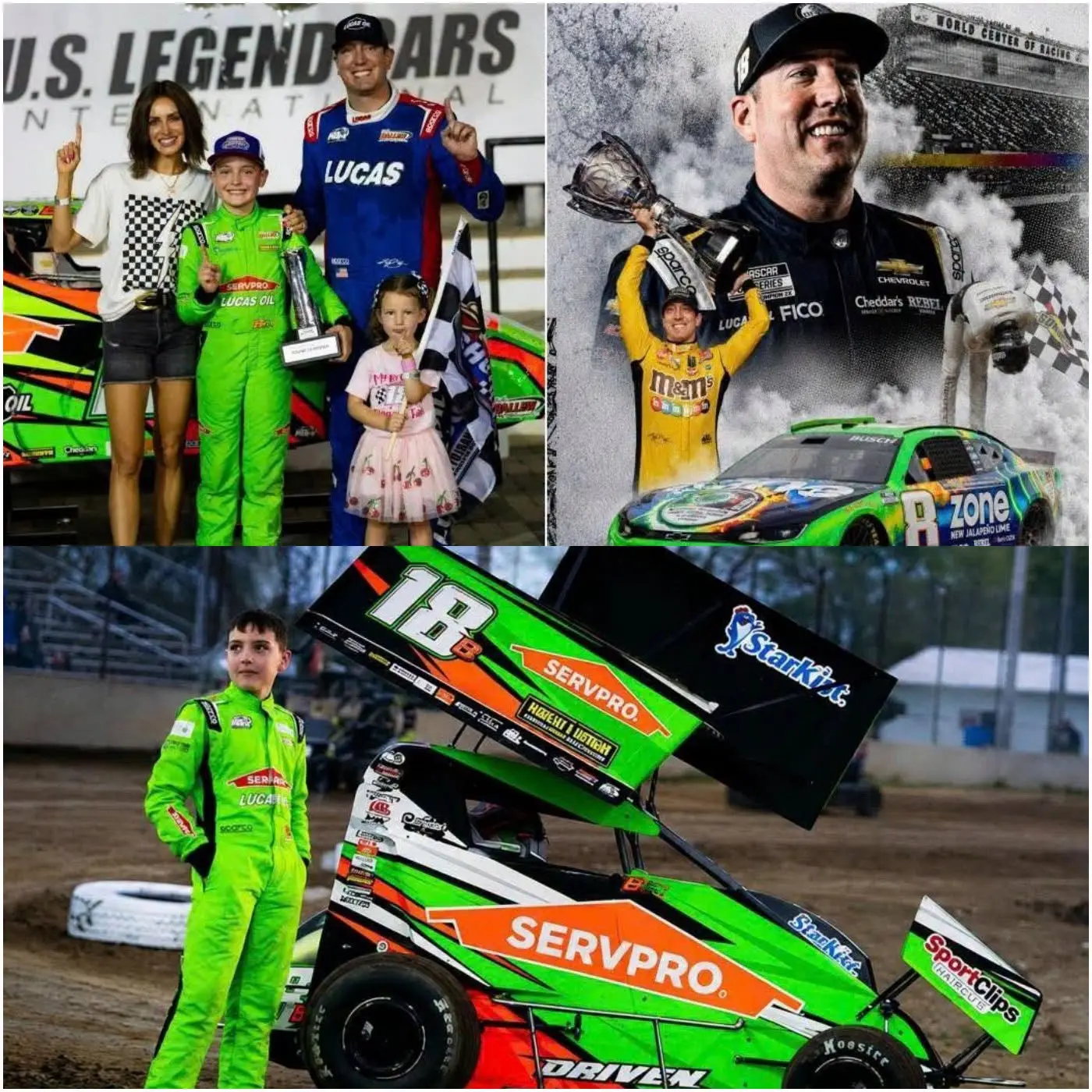 Cover Image for 💚 NEWS: Brexton Busch will line up this weekend for a two-day showdown at Southern Illinois Raceway in Marion, Illinois, chasing a $12,500 winner’s prize against some of the best Micro Sprint racers in the United States