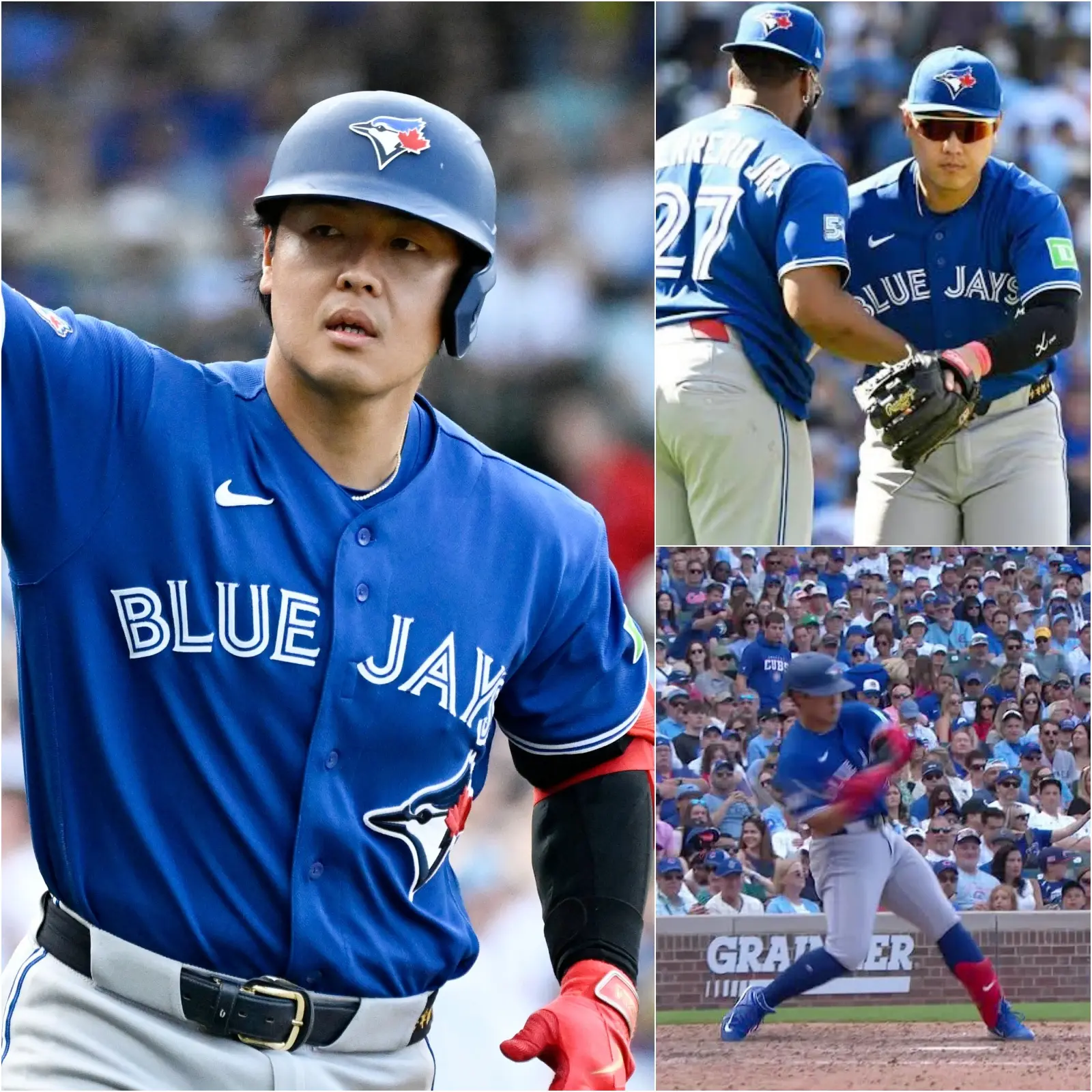 Cover Image for “We never thought the game was over,” said Kazuma Okamoto after Toronto’s emotional comeback. From a significant deficit at Wrigley Field