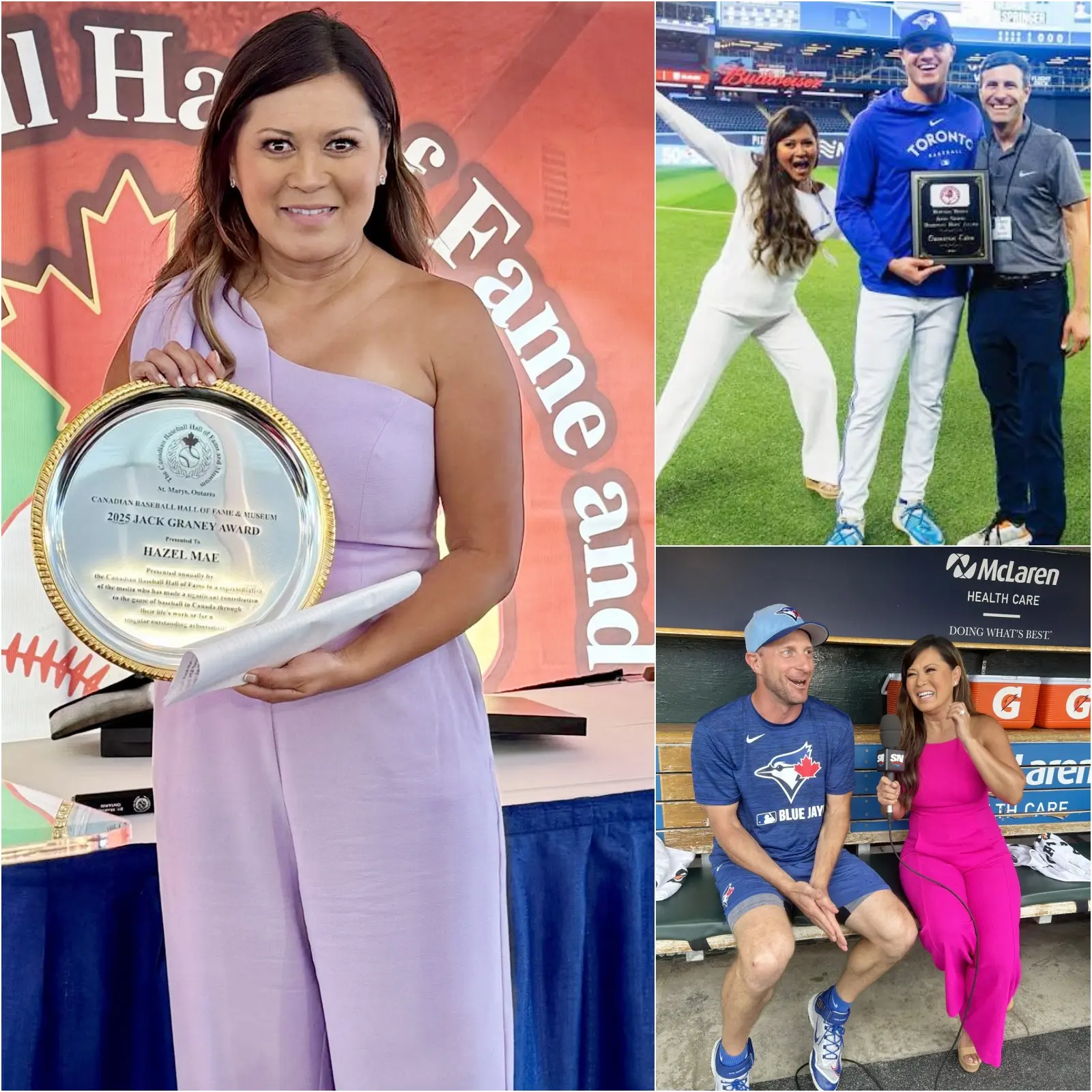 Cover Image for BREAKING NEWS: Blue Jays’ Beloved Voice, Hazel Mae, Inducted into the Canadian Baseball Hall of Fame – Hall of Fame Honor Sets Toronto in Joy