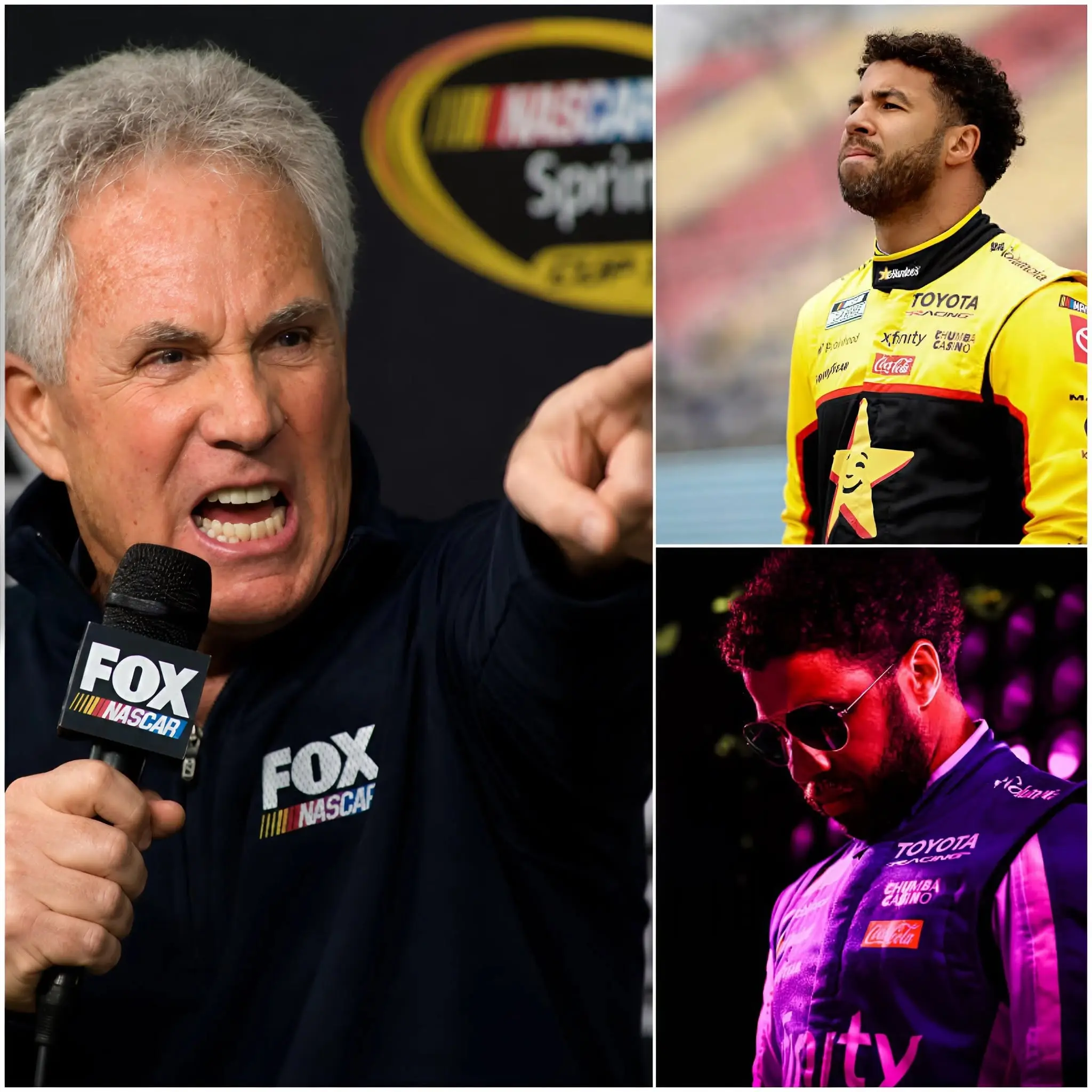 Cover Image for 🔥🔥“Everyone shut up right now!” – NASCAR legend furiously defends Bubba Wallace after the most controversial 2026 championship
