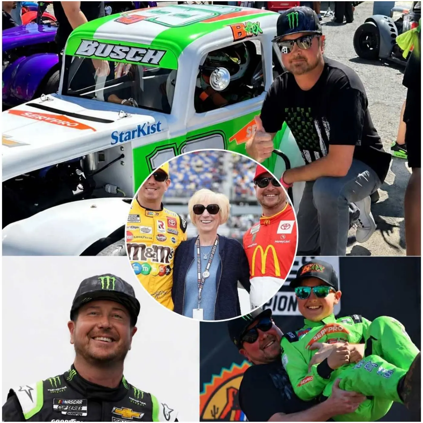 Cover Image for ❤️ HEARTWARMING NEWS: Following in the footsteps of his legendary brother Kyle Busch, Kurt Busch is no longer simply an uncle watching from the sidelines.