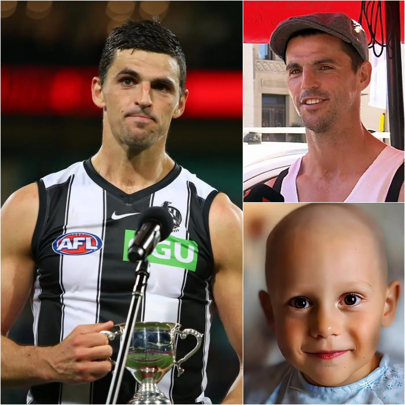 Cover Image for 🚨 10 MINUTES AGO 💔: “I only have one last wish…” An 8-year-old boy battling a malignant brain tumor has touched millions with his wish to speak to his idol, Scott Pendlebury.