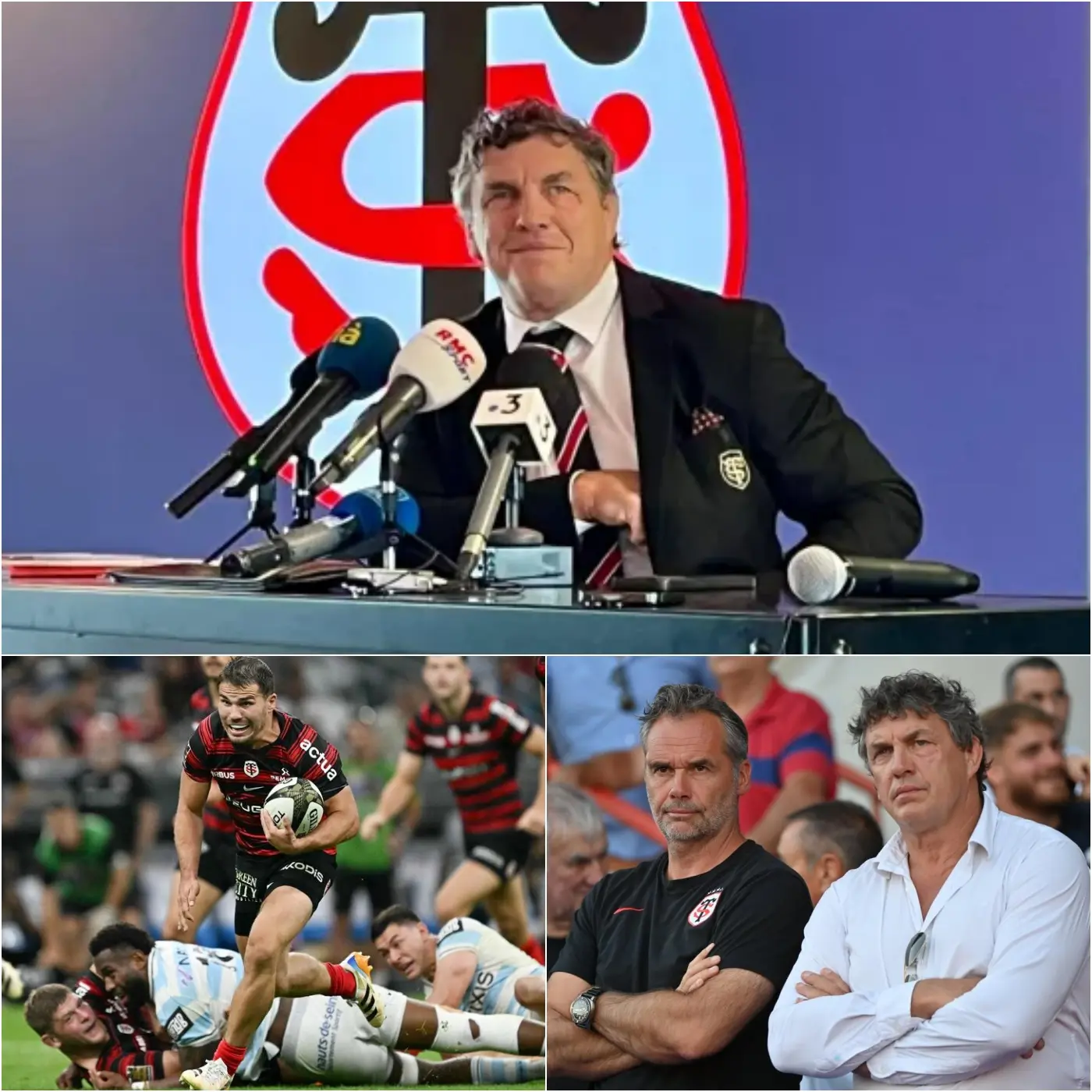 Cover Image for « Ce n’est pas seulement un champion, c’est… l’âme même du Stade Toulousain ! » Quelques heures seulement après une réunion cruciale d’avant-match contre Montpellier