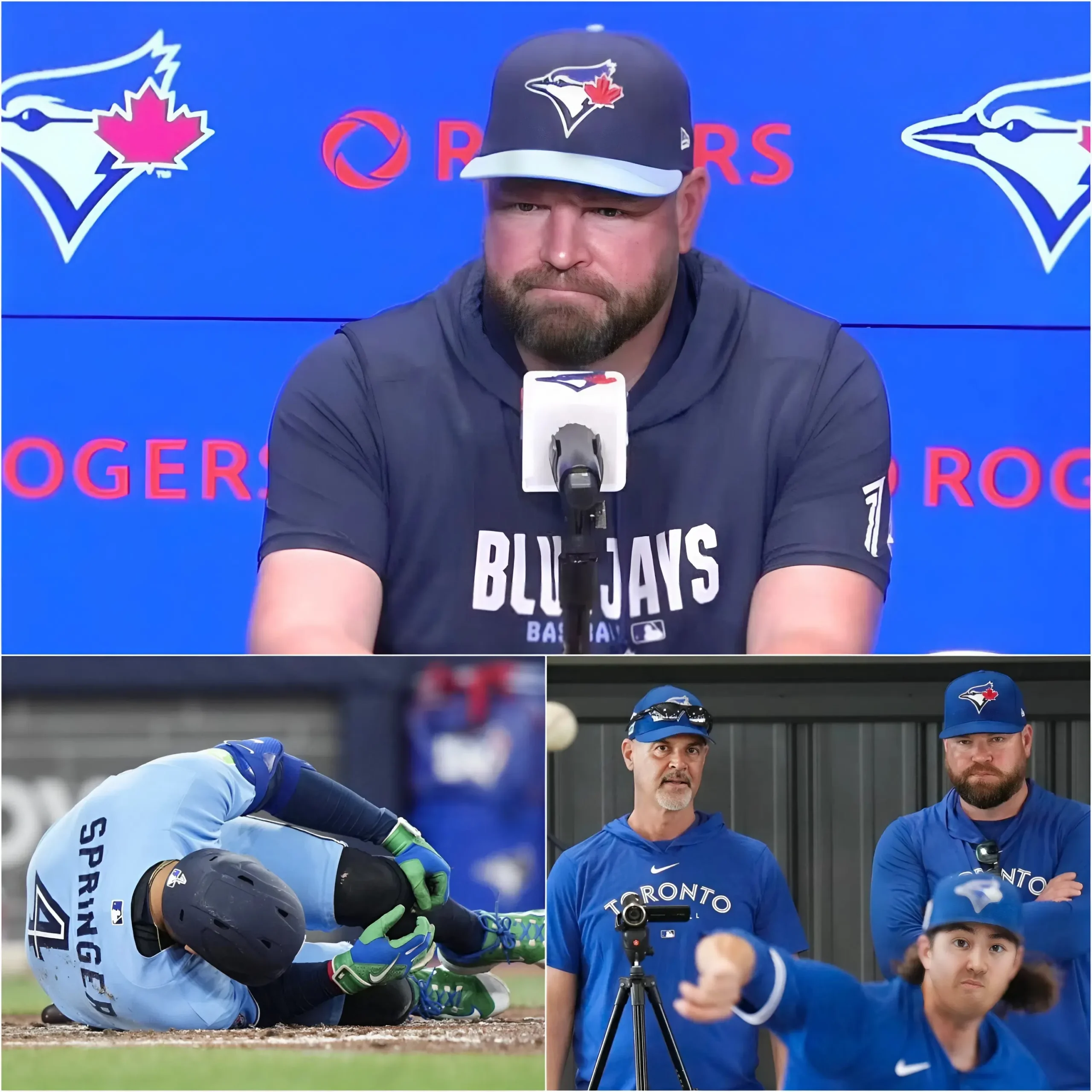 Cover Image for “WE ARE STILL TRYING TO CONTROL THE SITUATION” The Toronto Blue Jays are going through one of the most difficult periods of the season, facing a series of injuries and roster changes.