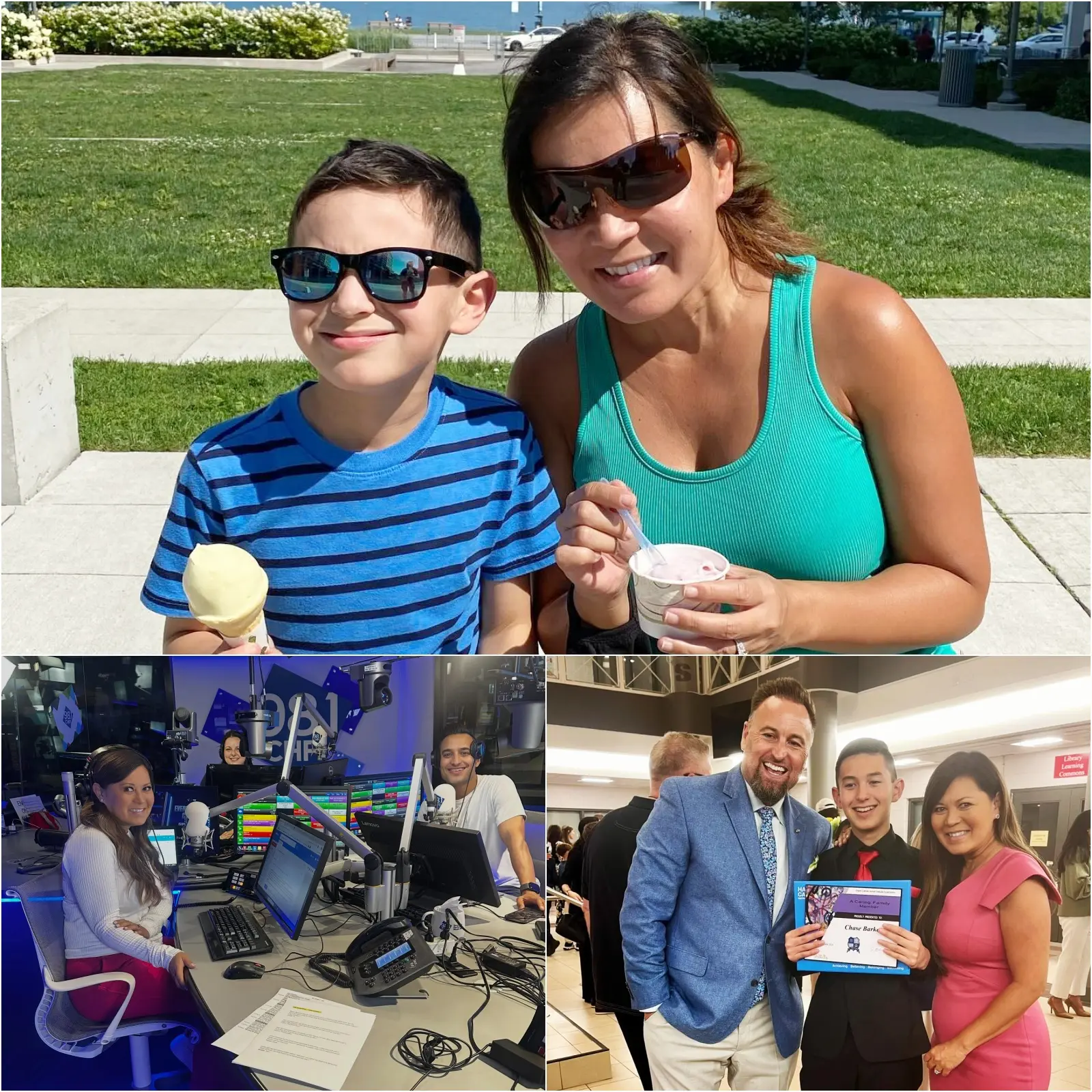 Cover Image for “I WILL TAKE CARE OF YOU FOR LIFE, MOM” While battling throat cancer, Blue Jays reporter Hazel Mae received a deeply moving message from her son, Chase.