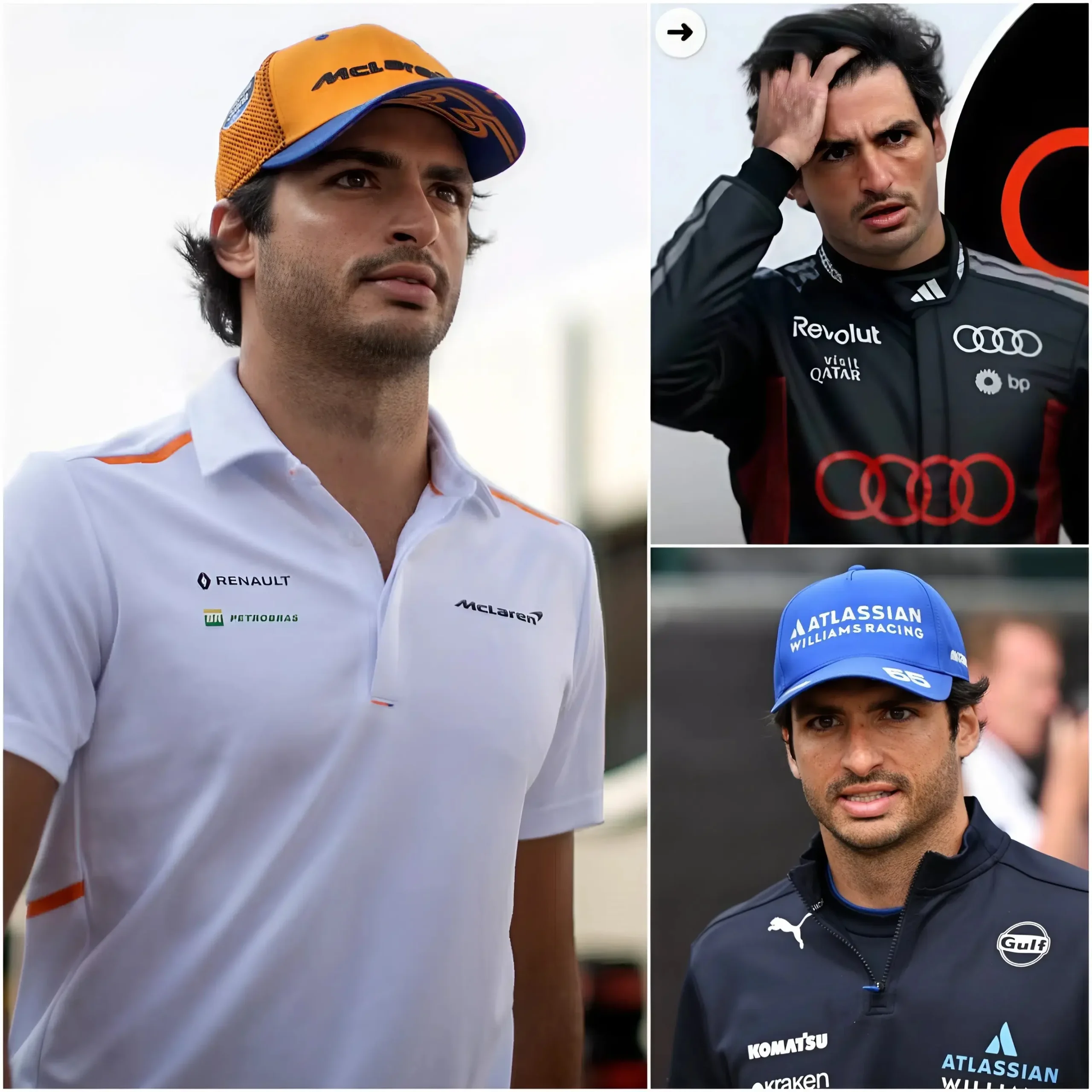 Cover Image for Carlos Sainz se queda en el centro del terremoto entre Williams y Audi mientras el futuro de la F1 en 2027 vuelve a encender todas las alarmas del paddock.