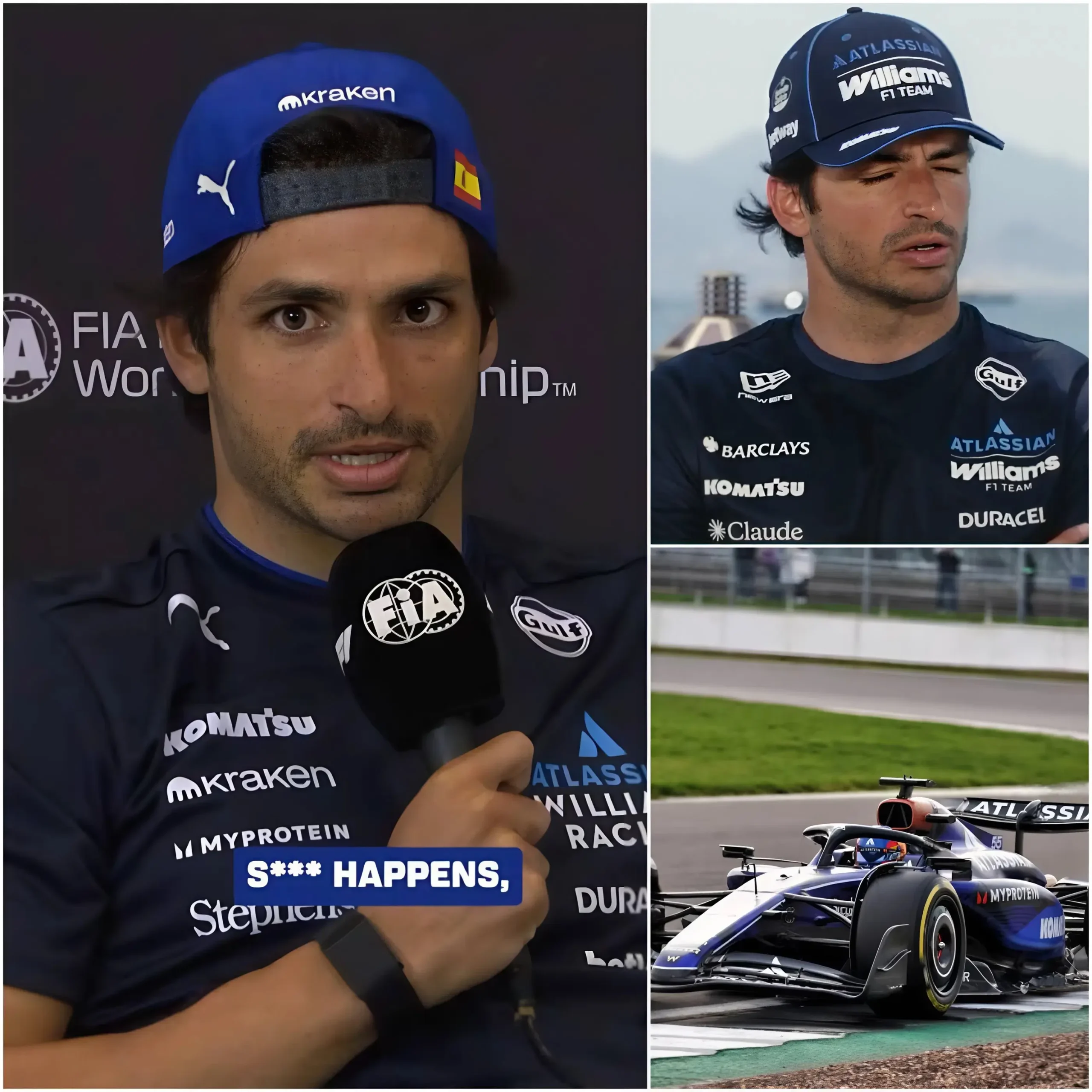 Cover Image for Carlos Sainz refuerza su compromiso con Williams en medio de un paddock de F1 cada vez más impredecible.