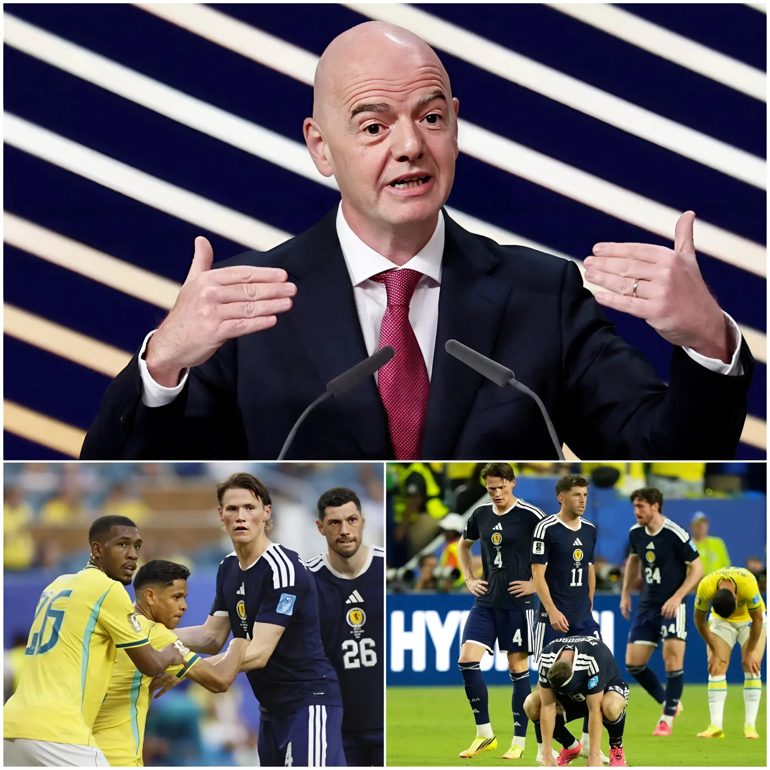 Cover Image for 🚨 BREAKING NEWS: FIFA has launched an urgent investigation within 24 hours of the match between Scotland and Brazil concluding