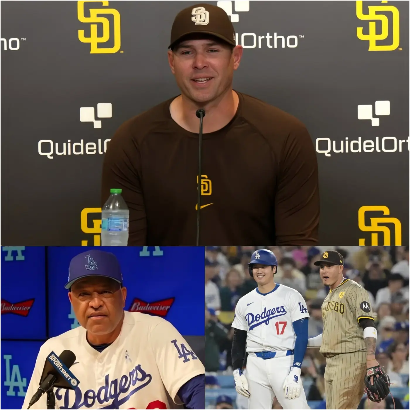 Cover Image for “THE DODGERS ONLY BEAT US BECAUSE OF THE REFEREE AND CONNECTIONS, NOT REAL ABILITY!” Padres coach Craig Stammen exploded after the emphatic 7-1 victory over Los Angeles