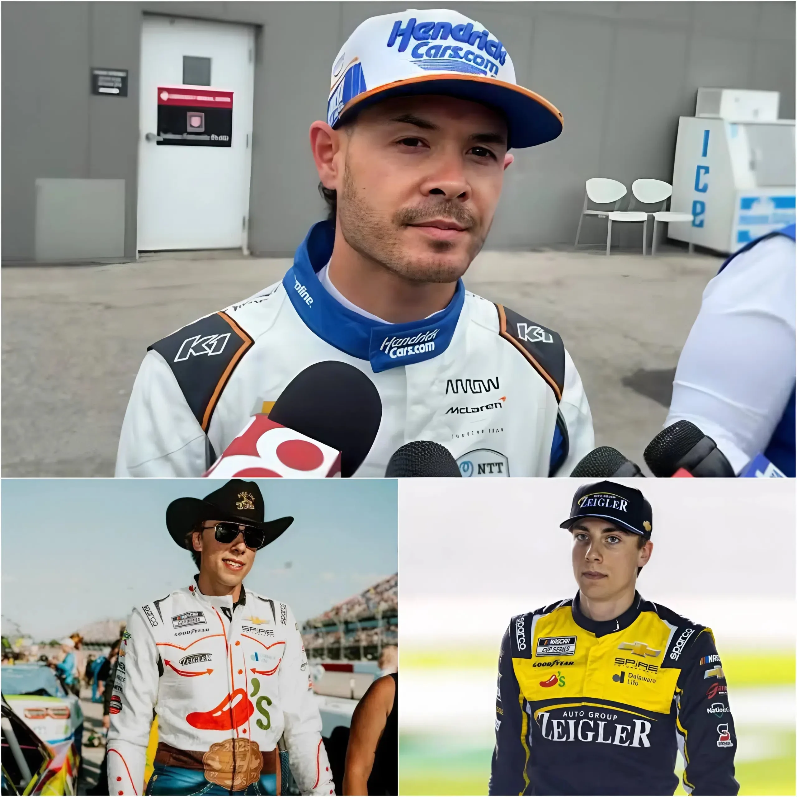 Cover Image for Kyle Larson’s shocking prophecy about Carson Hocevar’s future throne and the harsh truth behind the mysterious “but”