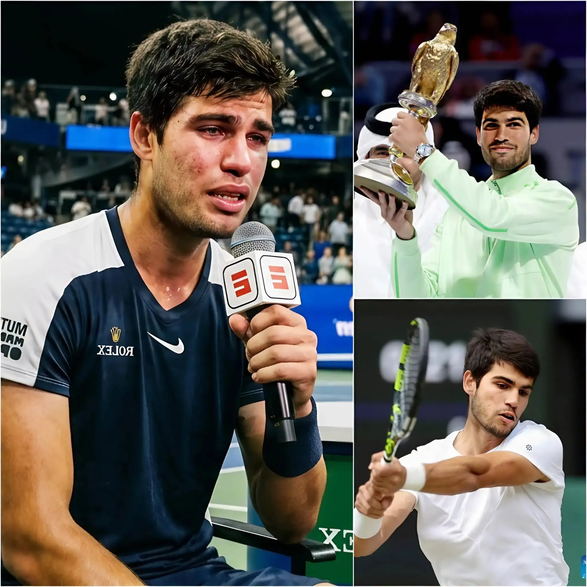 Cover Image for 🔥Before the official start of Wimbledon 2026, Carlos held a surprise press conference in London, broadcast live worldwide. Initially, everyone thought he was simply going to give an update on his wrist injury and congratulate his colleagues.