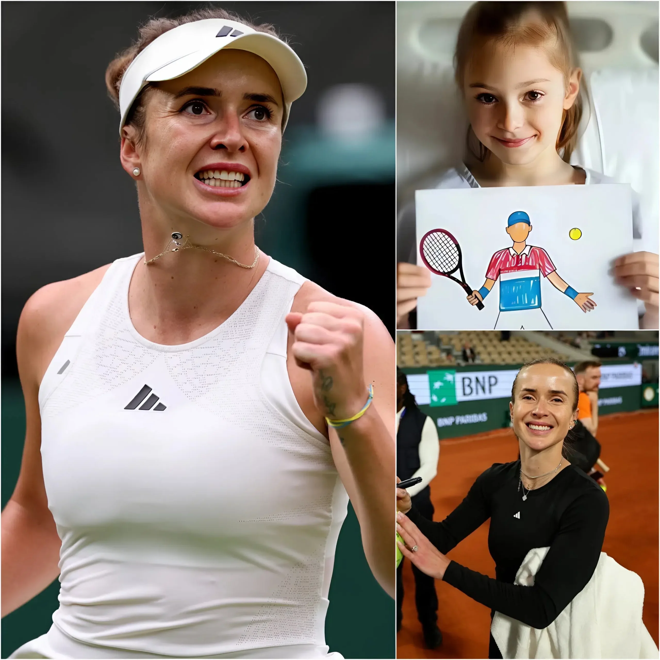 Cover Image for ❤️ A story that deeply moved the tennis world: A little girl was battling a rare brain tumor and fighting for her life in the hospital. Her greatest motivation was to fulfill her dream: to meet her tennis idol, Elina Svitolina.