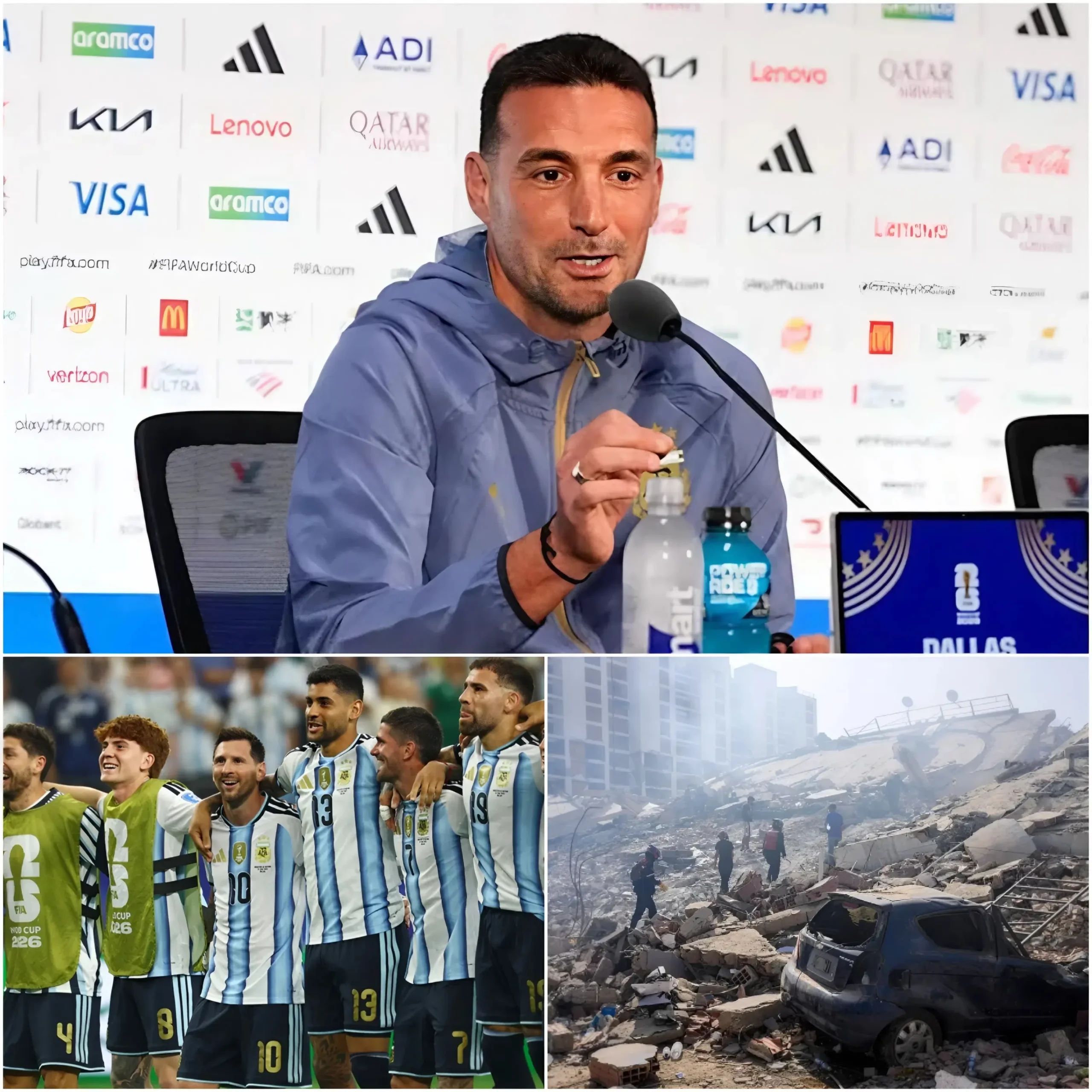 Cover Image for ❤️EMOTIVO: La dirigencia de la selección argentina ha tenido un gesto verdaderamente significativo para ayudar a las víctimas del terremoto en Venezuela. Un acto de enorme solidaridad que está llenando de orgullo a los hinchas argentinos… Más detalles a continuación. 👇👇