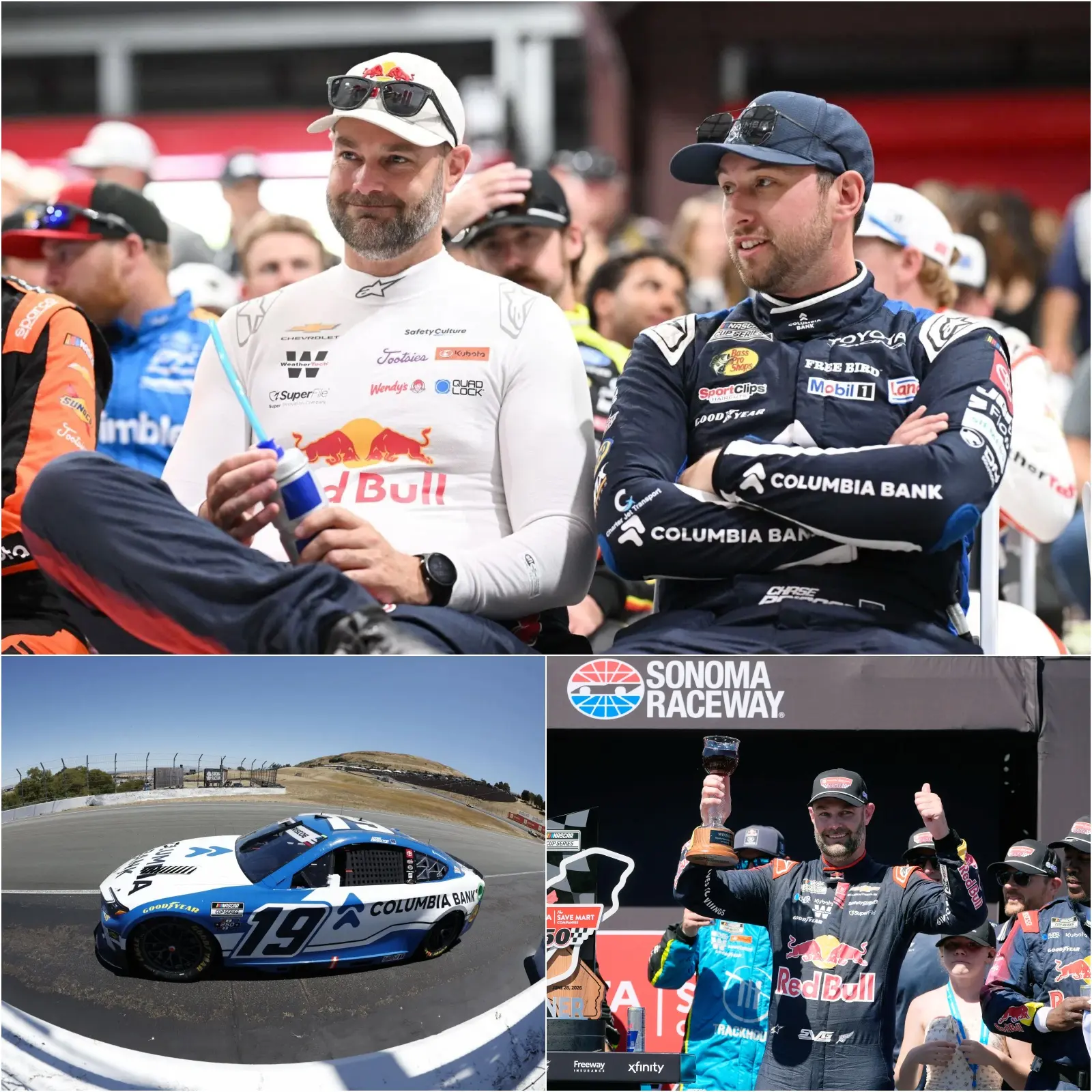 Cover Image for “It was my fault we didn’t win,” Chase Briscoe admitted, a costly mistake in the final minutes that allowed Shane van Gisbergen to win at Sonoma despite having a tire advantage in the final moments of the race.👇👇👇