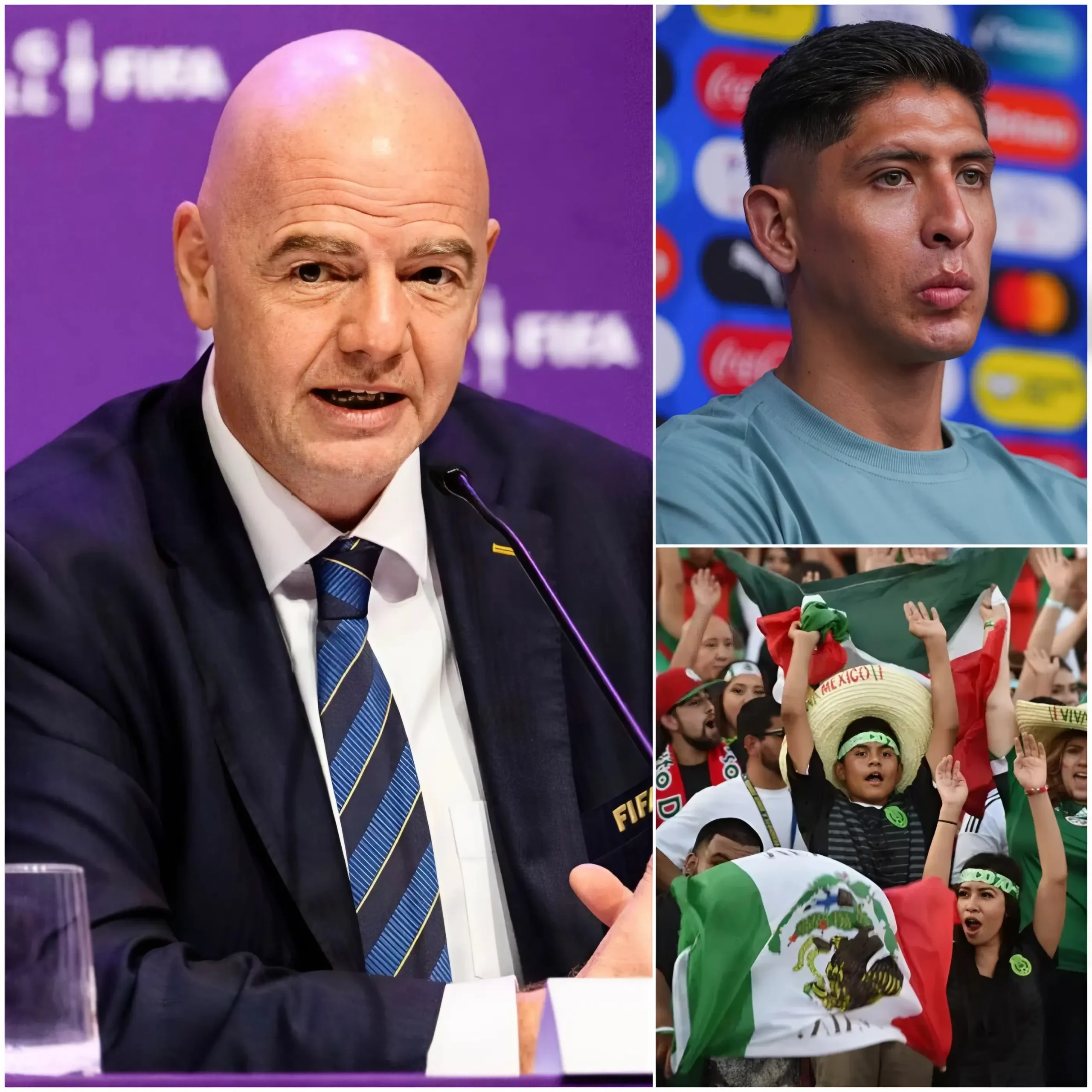 Cover Image for 🚨ÚLTIMA HORA: El presidente de la FIFA habría propuesto prohibir la entrada a aproximadamente la mitad de los aficionados de la selección mexicana al estadio de Ciudad de México para el partido de mañana por la noche contra Ecuador