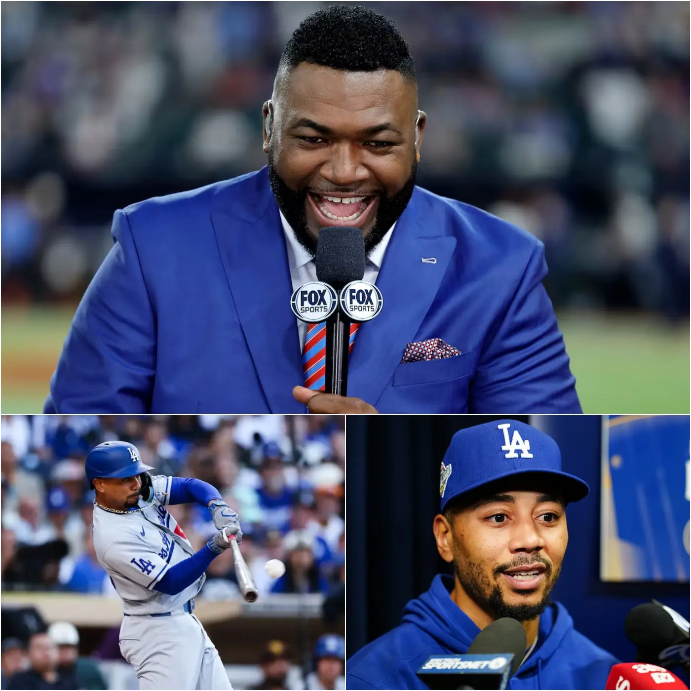 Cover Image for “ONE OF THE TRUE SOULS OF THE DODGERS TEAM!” — David Ortiz said of Mookie Betts after his recent outstanding performances. Ortiz reportedly stated that Betts had rediscovered his leadership and fighting spirit during the most important period of the season