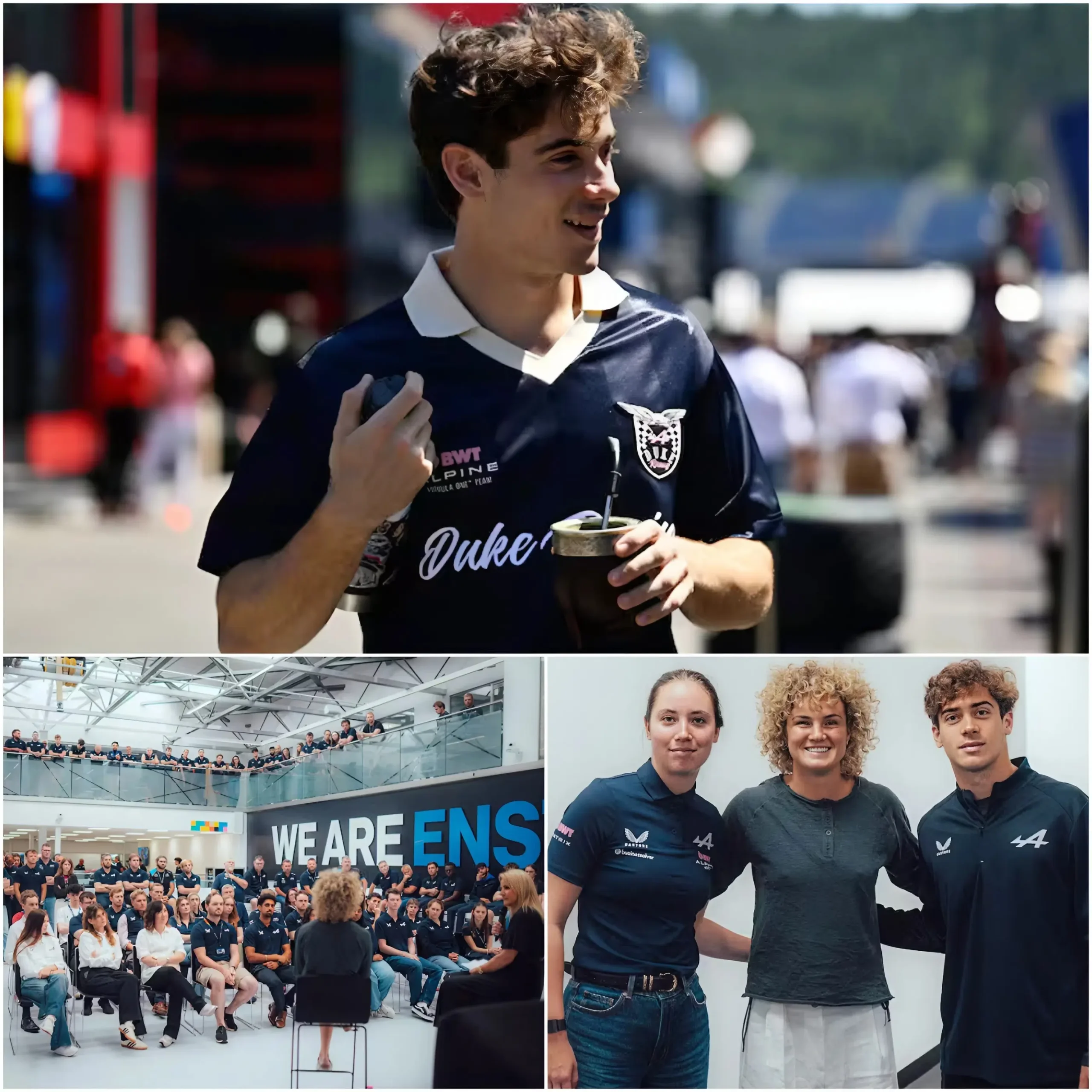 Cover Image for Franco Colapinto recibe a la legendaria piloto Ellie Kildunne en Silverstone y un inesperado encuentro roba todas las miradas del paddock.