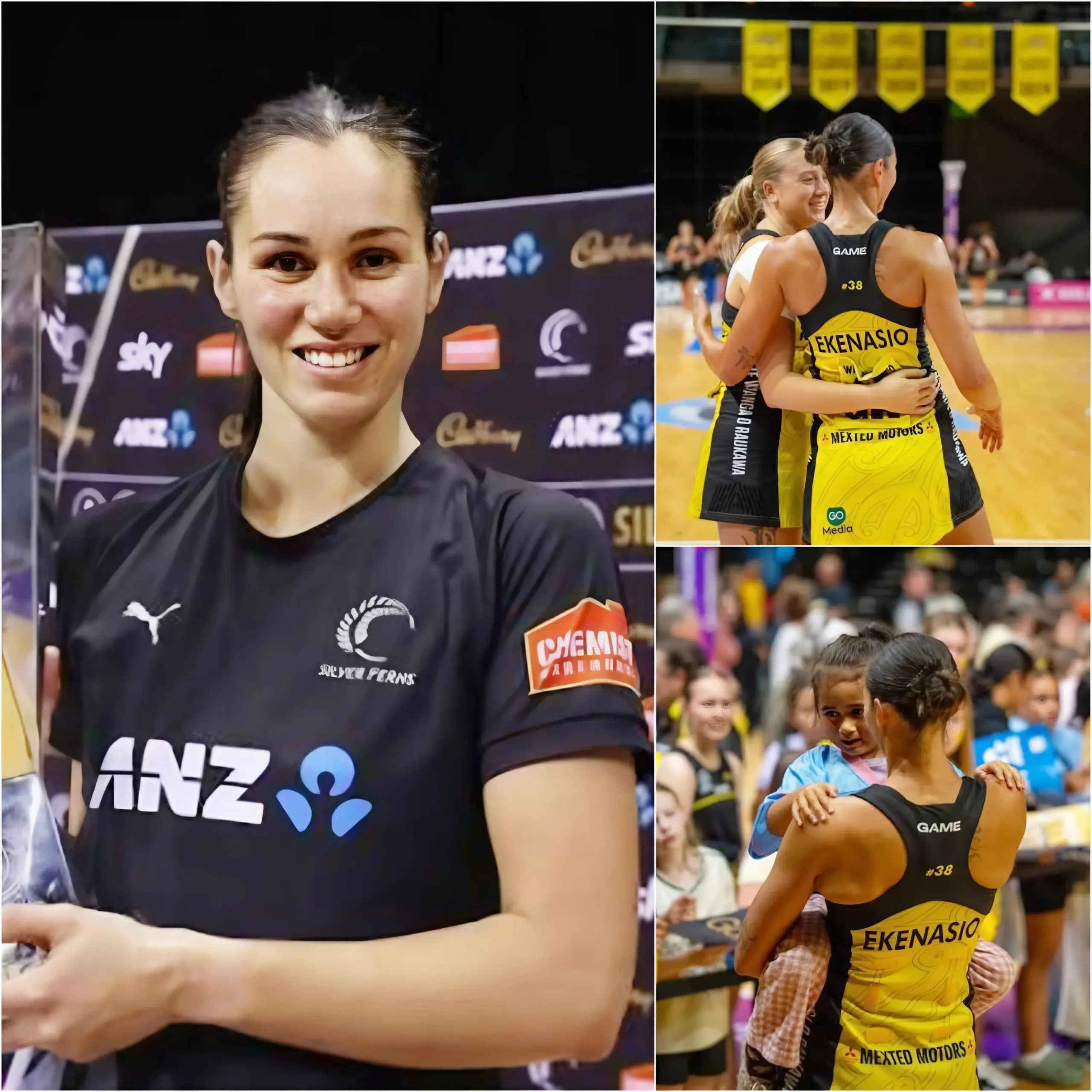 Cover Image for 🔥 SAD NEWS FROM CENTRAL PULSE: Ameliaranne Ekenasio quietly hugged midfielder Maddy Gordon and burst into tears immediately after Ekenasio announced her bitter retirement at ANZ – The long journey of a legend is ending in tears…👇👇👇