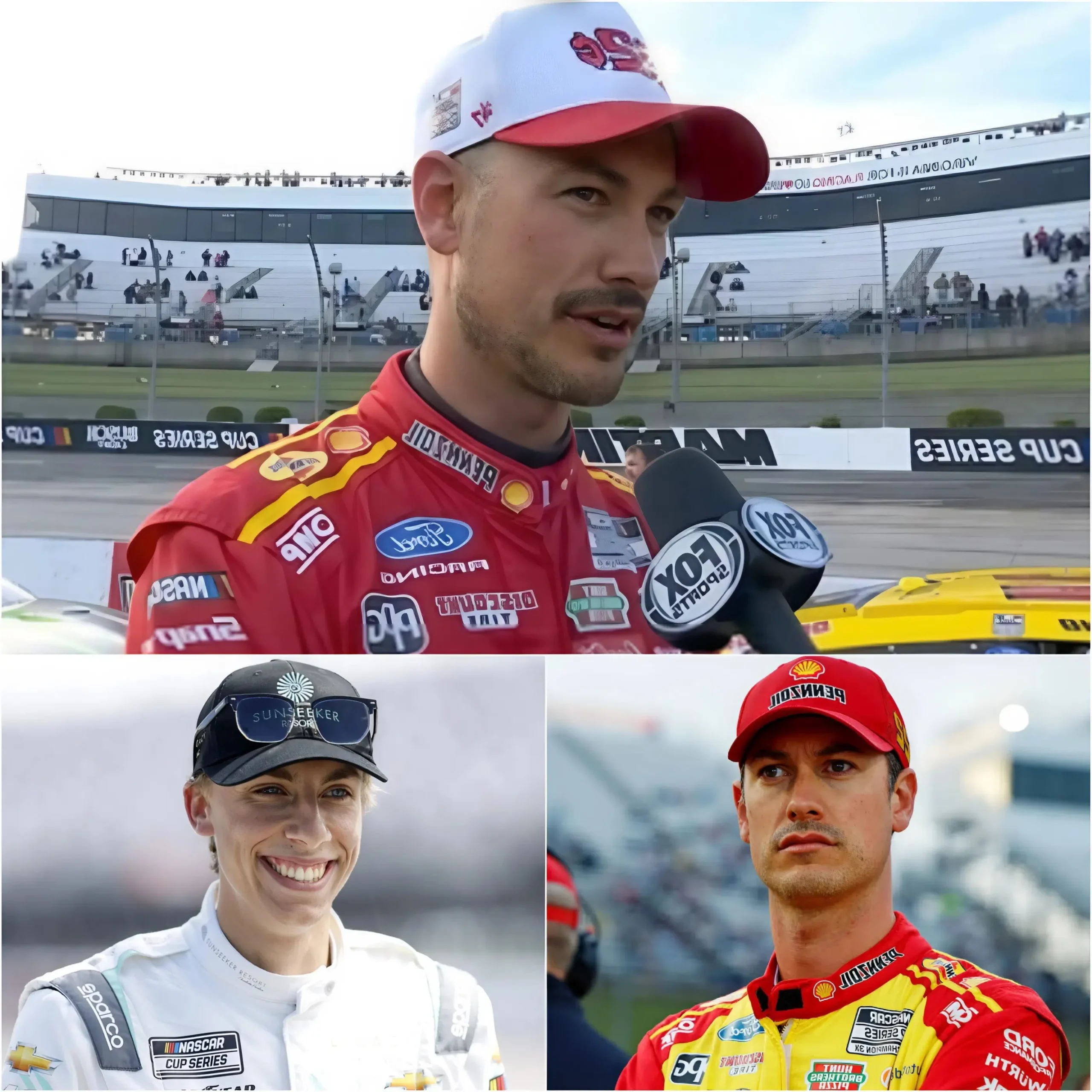 Cover Image for “UNFAIR!” Joey Logano publicly criticizes the dark side of fans, evidence of Carson Hocevar’s relentless sabotage of rivals unexpectedly exposed! 😱 Read more in the first comment 👇