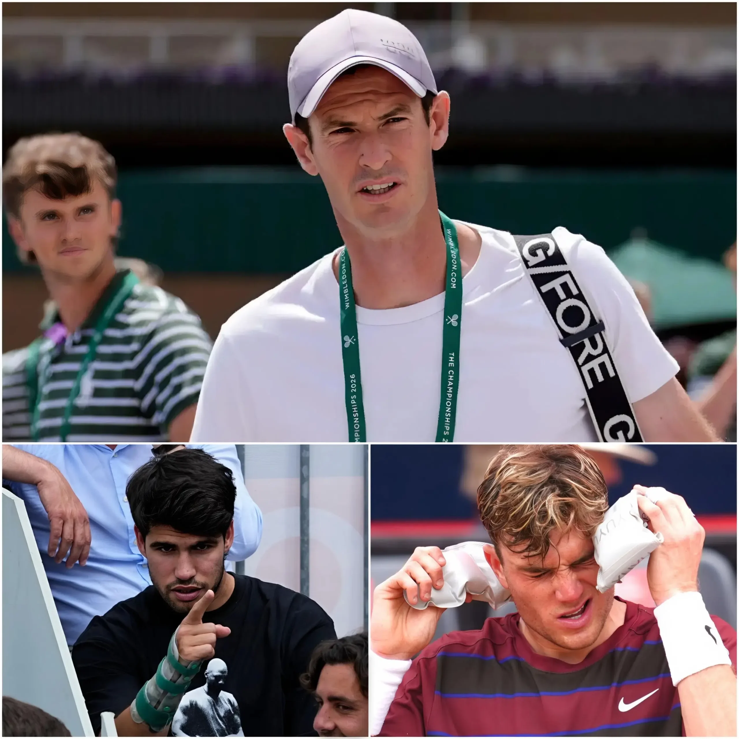 Cover Image for BREAKING NEWS: Andy Murray has revealed the true cause of Carlos Alcaraz and Jack Draper’s injuries, sending a surprising message to the entire tennis world.