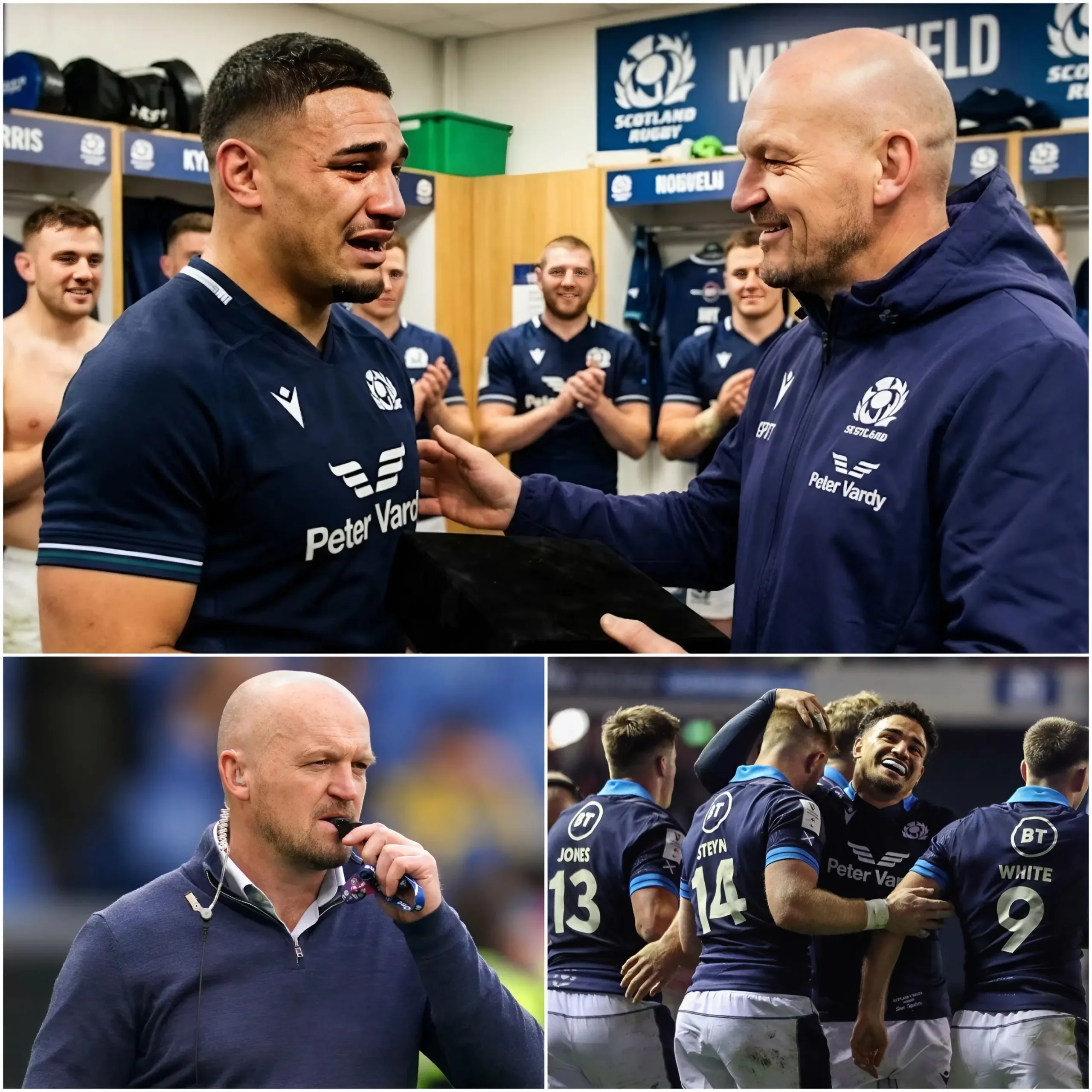 Cover Image for The head coach of the Scotland rugby team has moved the entire football world… and left everyone breathless waiting for the special moment he dedicated to his players right before the Nations Championship.