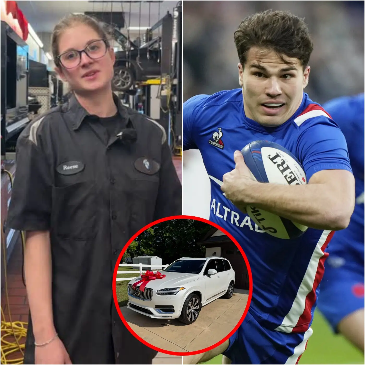 Cover Image for 🚗Une modeste agente d’entretien du stade du Stade Toulousain vient en aide à Antoine Dupont après un incident survenu tard dans la nuit — Le lendemain, un SUV blanc s’arrête devant sa maison ! 🏉