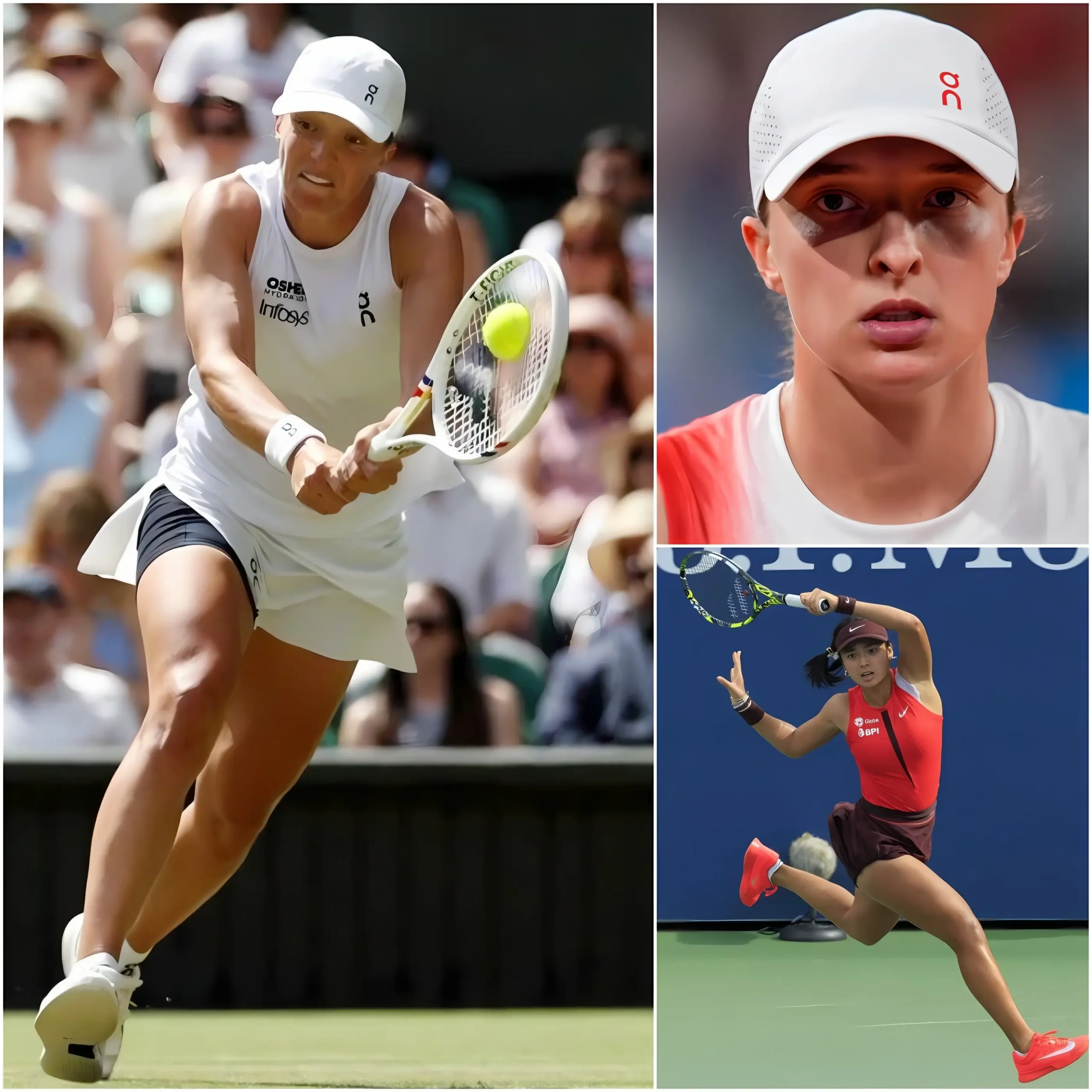 Cover Image for Iga Swiatek received a dangerous warning at Wimbledon as Alexandra Eala prepared for their first ever grass-court clash.