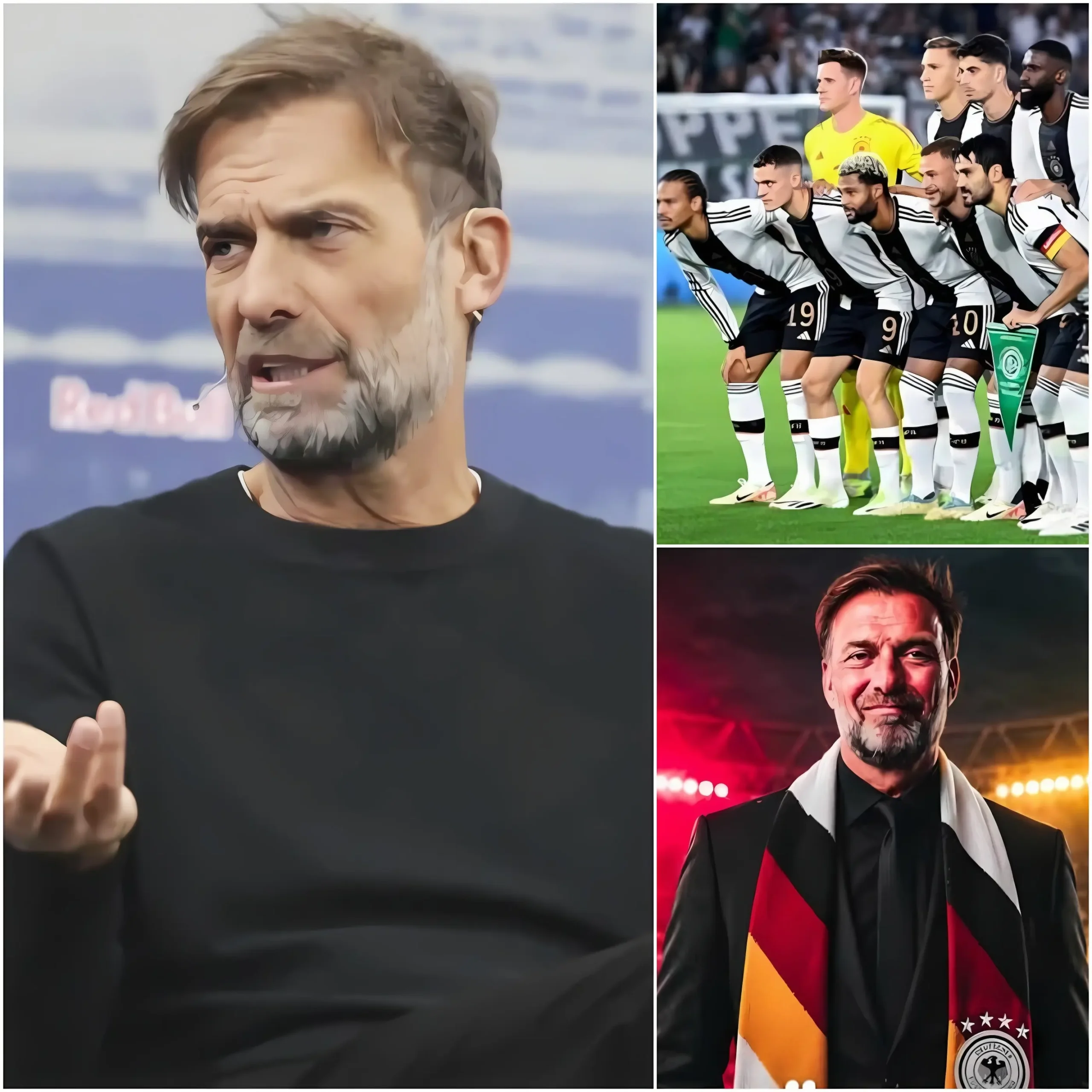 Cover Image for AKTUELLE MELDUNG: Trainer Jürgen Klopp hat drei Forderungen an die Leitung der deutschen Nationalmannschaft gestellt, und der Deutsche Fußball-Bund (DFB) hat umgehend zugestimmt.