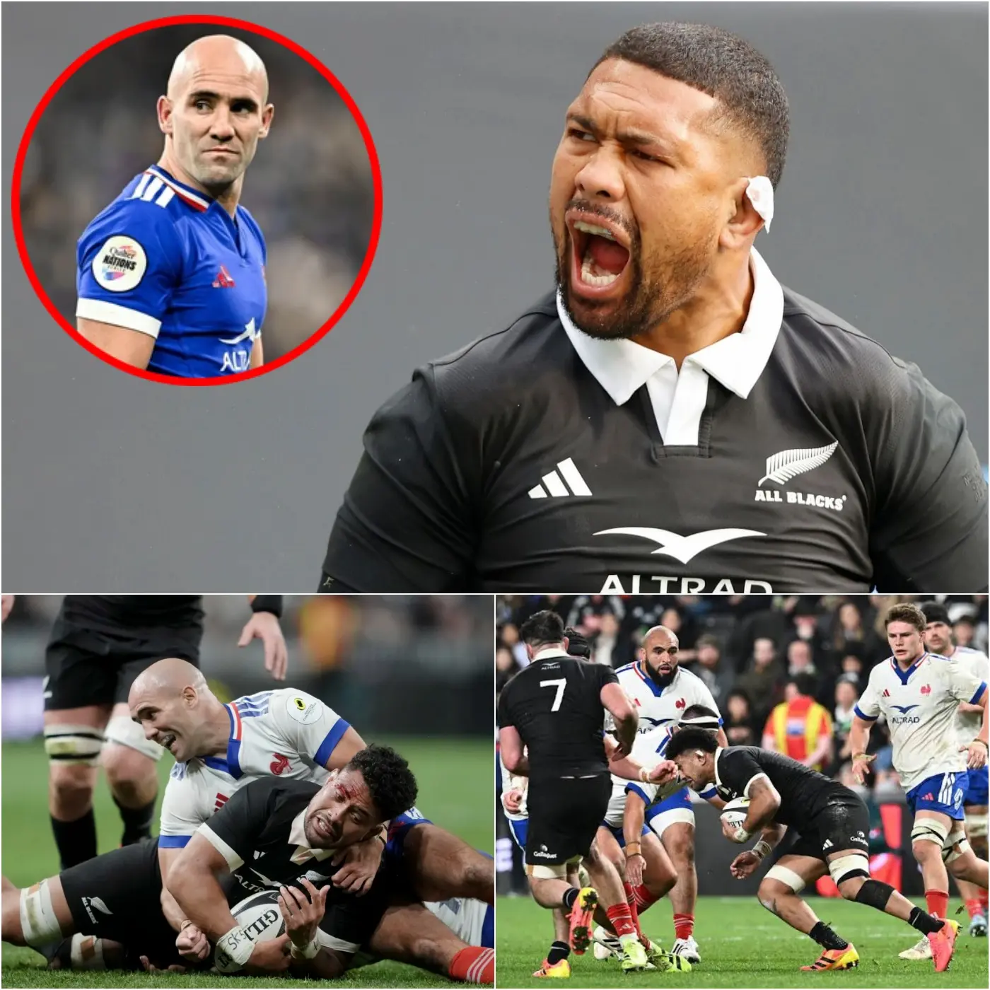 Cover Image for 🚨« ÇA SUFFIT ! LA TRICHE N’A PAS SA PLACE AU RUGBY ! DÉGAGEZ ! » Après la courte victoire de la France (32-34) face à la Nouvelle-Zélande lors du Championnat des Nations, le capitaine français Maxime Lucu était furieux