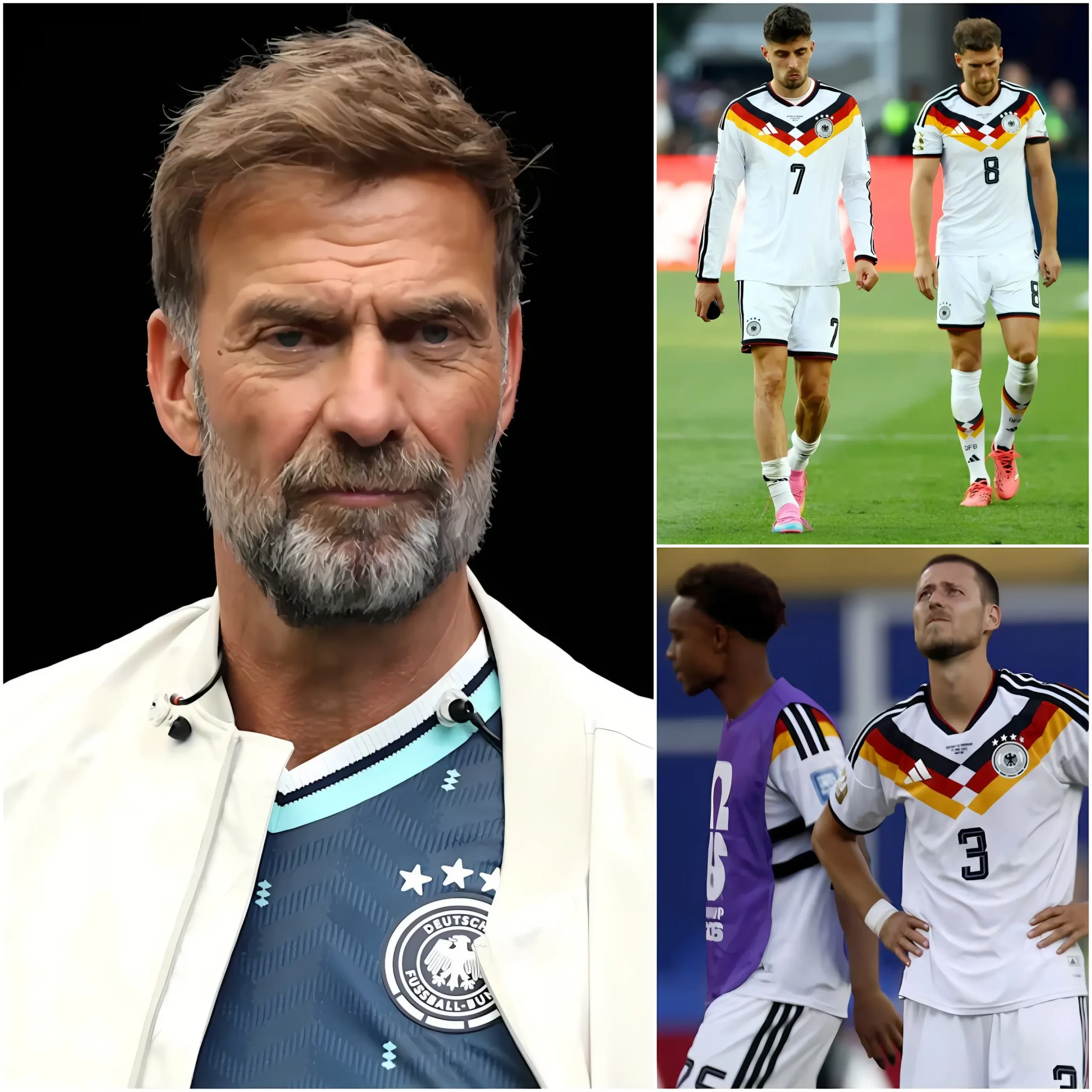 Cover Image for Eilmeldung: Durchgesickerte Informationen enthüllen eine langjährige Fehde zwischen einem deutschen Nationalspieler und Jürgen Klopp. Nachdem die DFB-Führung heute Abend offiziell bestätigt hatte, Klopps Bedingungen für seine Verpflichtung als Nationaltrainer zu akzeptieren, enthüllte ein Spieler kurz darauf die Wahrheit über den neuen Trainer und sagte, er würde…