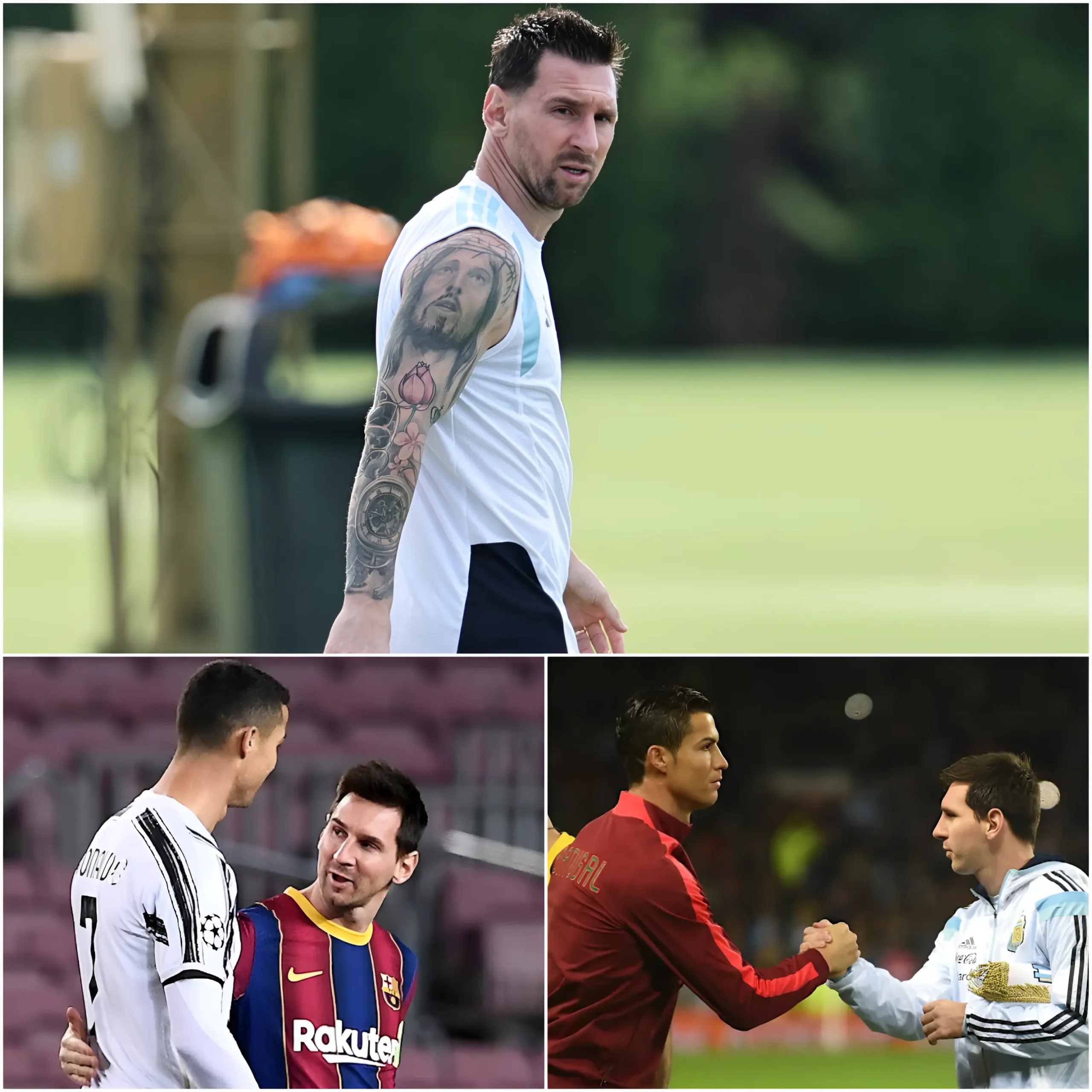 Cover Image for 20 MINUTES AGO: Lionel Messi sent a message to Cristiano Ronaldo after the dramatic match between Portugal and Spain.