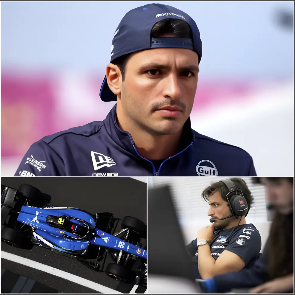 Cover Image for INCIDENTE: Carlos Sainz y el equipo Williams vuelven a estar en el punto de mira tras un incidente inesperado durante los test de Pirelli en Silverstone. Un problema técnico obligó al equipo a detener sus planes y generó nuevas dudas sobre su rumbo en un momento crucial de la temporada.