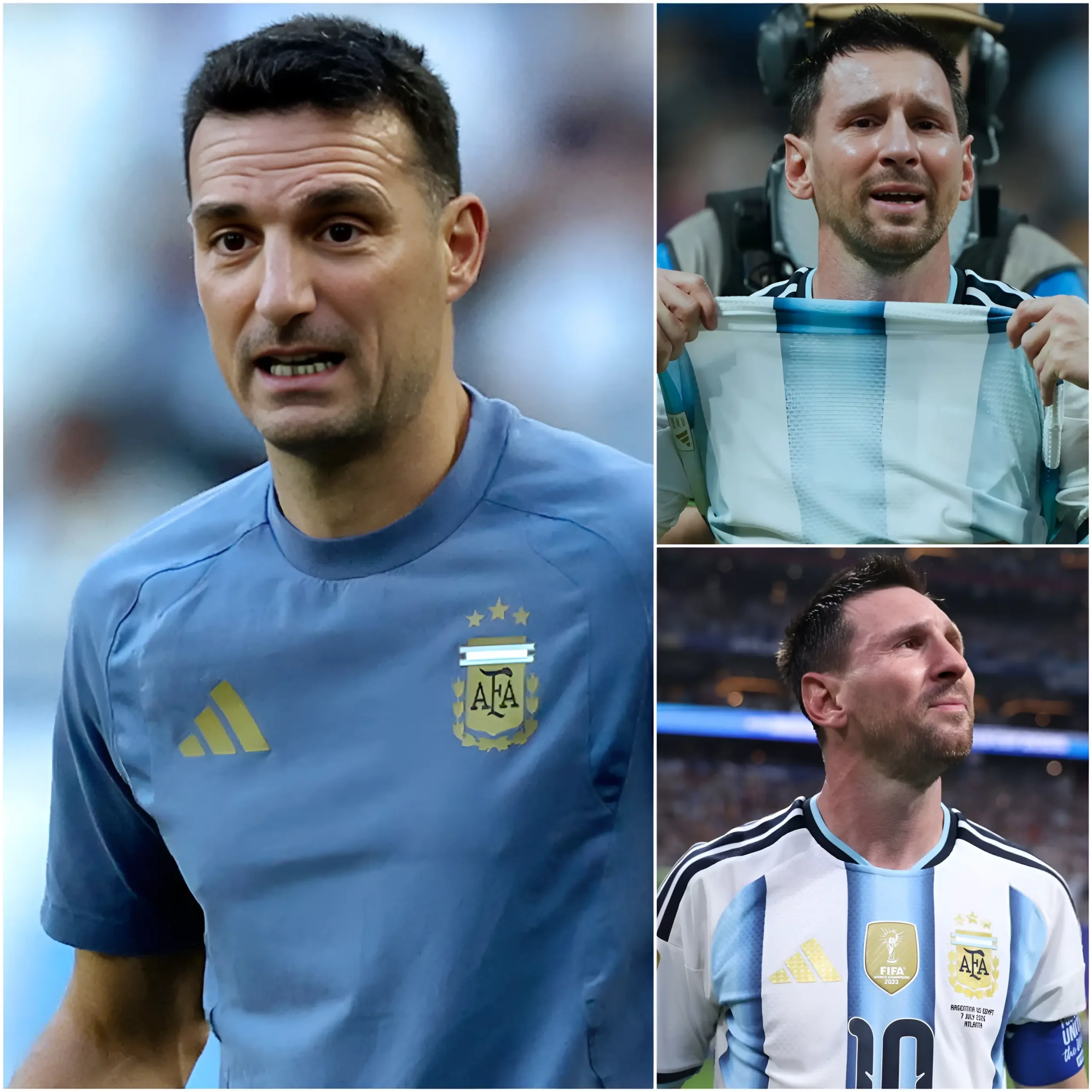 Cover Image for 🚨🚨Lionel Scaloni revealed a surprising truth after the victory against Egypt, surprising even Lionel Messi’s teammates.