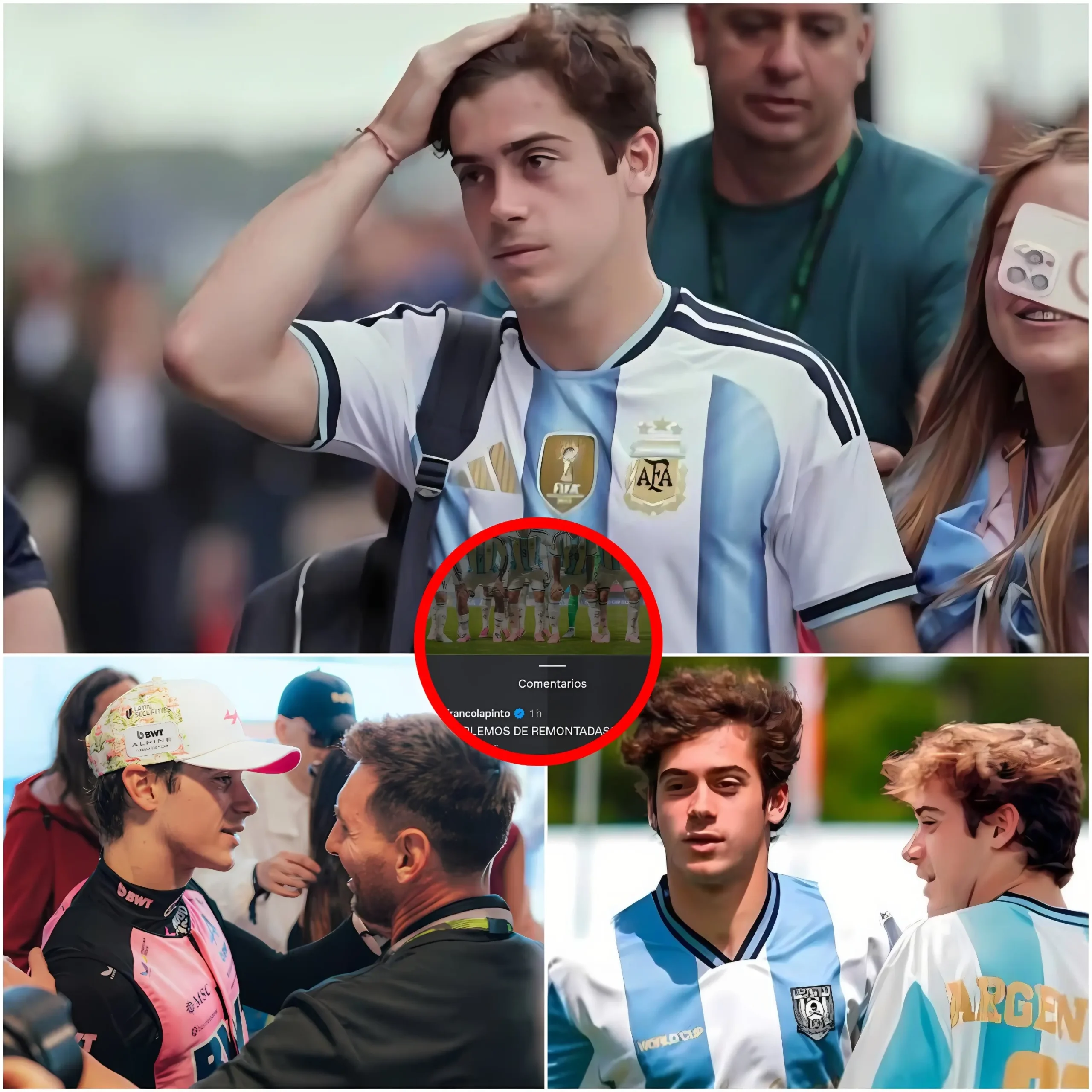 Cover Image for 🔥⚽ HACE 1 HORA: Franco Colapinto sorprendió a todos con un mensaje inesperado tras la victoria de Argentina sobre Egipto. Su publicación inmediatamente después del partido reveló un gesto conmovedor, mostrando una faceta suya que trasciende el mundo de la Fórmula 1.