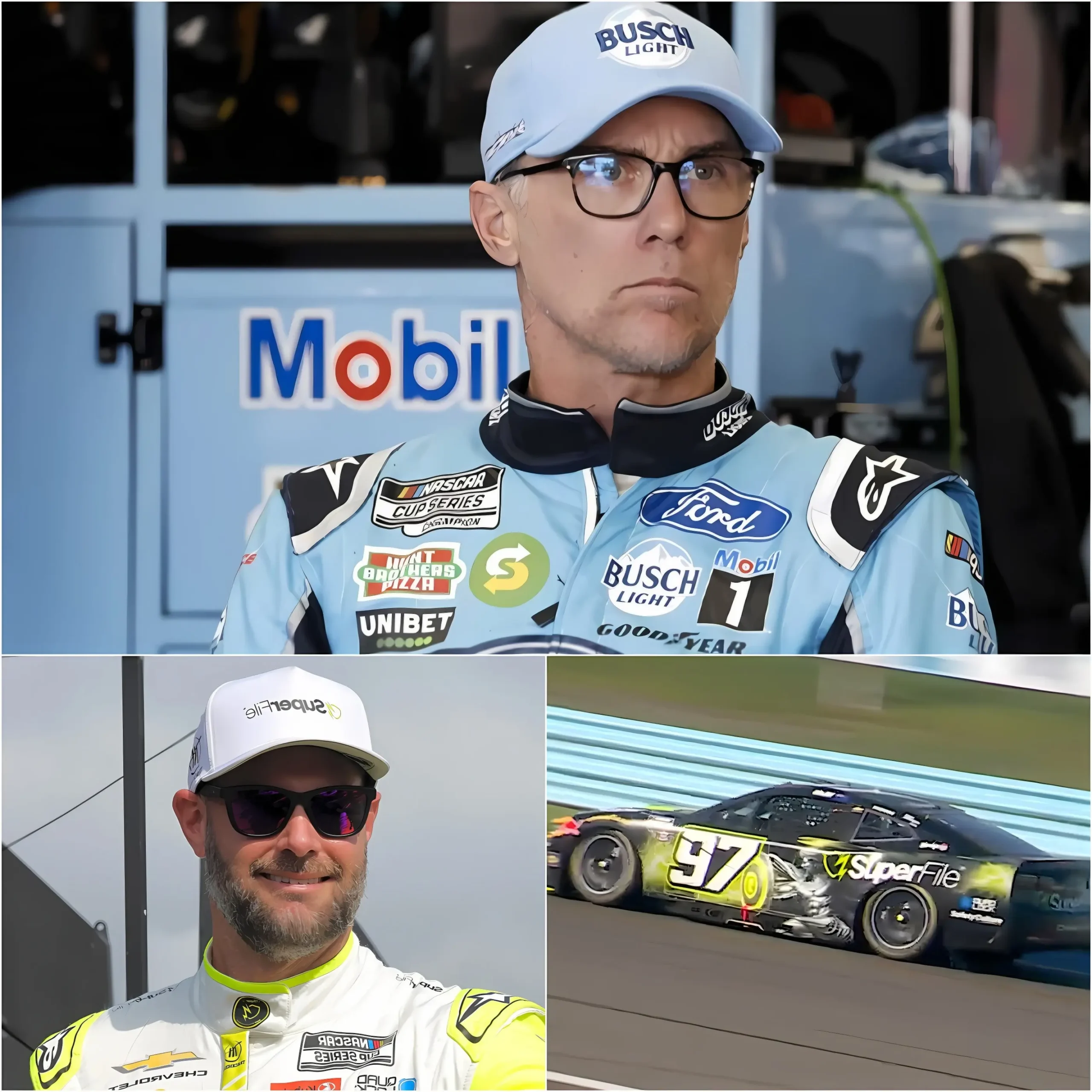 Cover Image for SHOCKING DRAMA AFTER THE CHICAGOLAND RACE 🚨 Kevin Harvick unexpectedly issued a stern warning to Shane van Gisbergen following the events on the racetrack, causing immediate outrage in the NASCAR community.