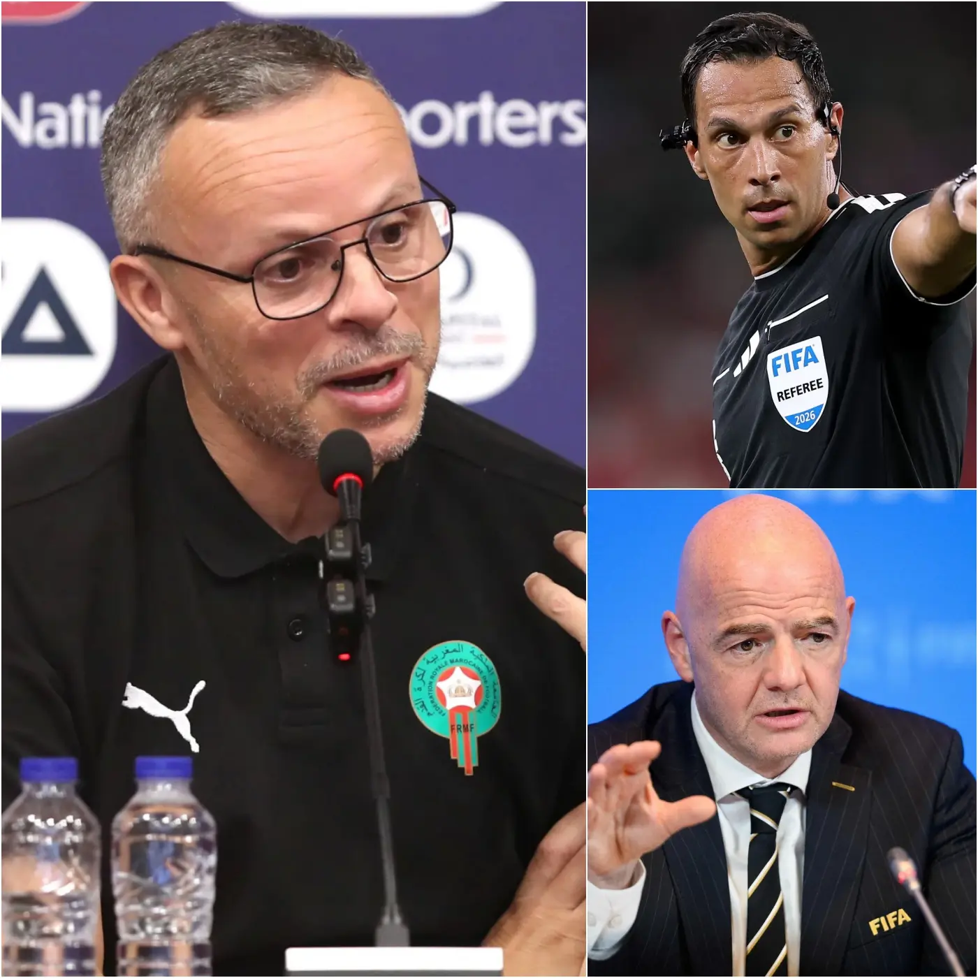 Cover Image for « C’EST UNE INJUSTICE GRAVE QUE CE TOURNOI AIT ÉTÉ TRUQUÉ DÈS LE DÉPART ! » » Mohamed Ouahbi a accusé avec véhémence la FIFA d’avoir désigné l’arbitre argentin Facundo Tello et toute l’équipe VAR