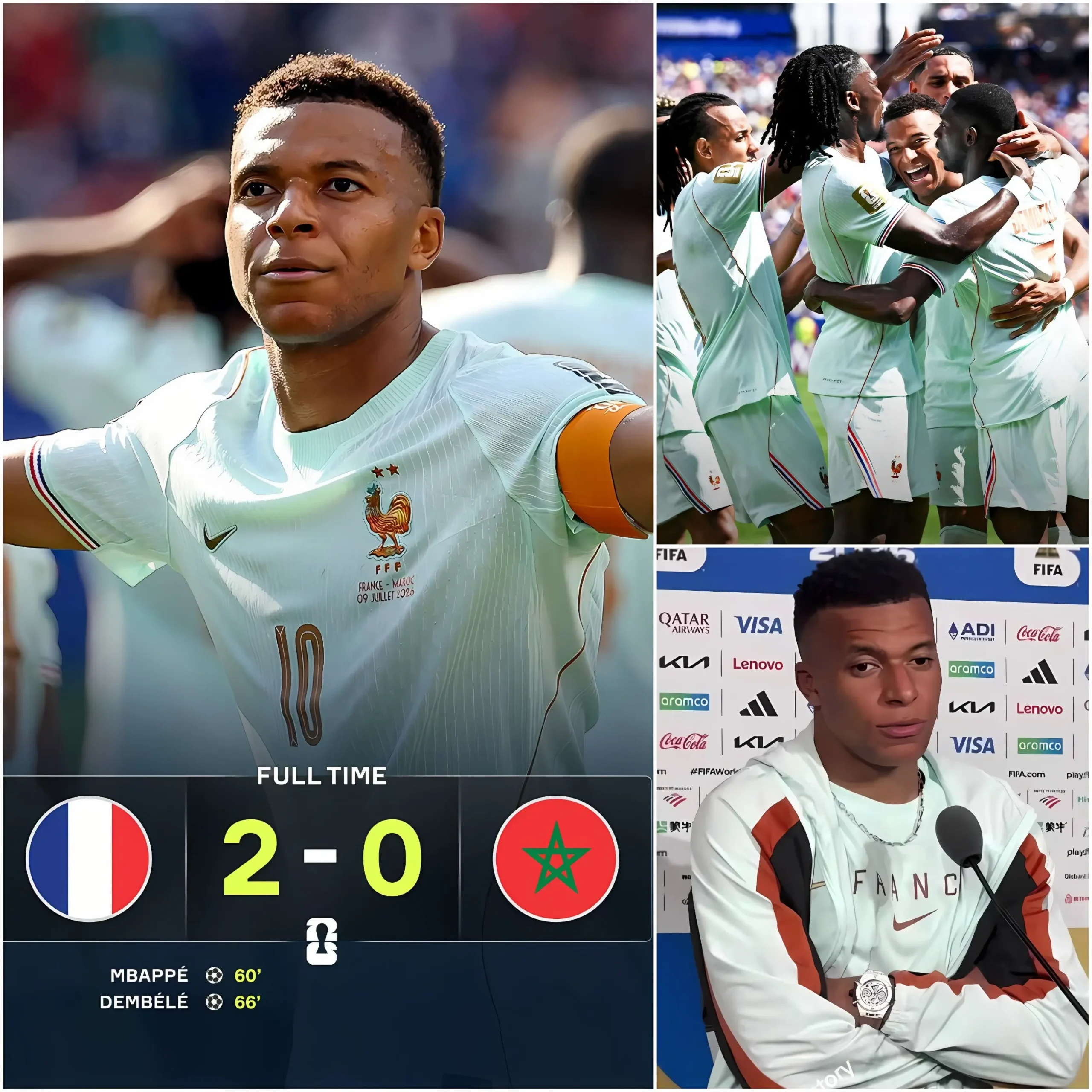 Cover Image for ⚠️🚨Il y a 20 minutes : Kylian Mbappé a pris la parole à la surprise générale, critiquant le penalty controversé accordé après la victoire de la France face au Maroc.