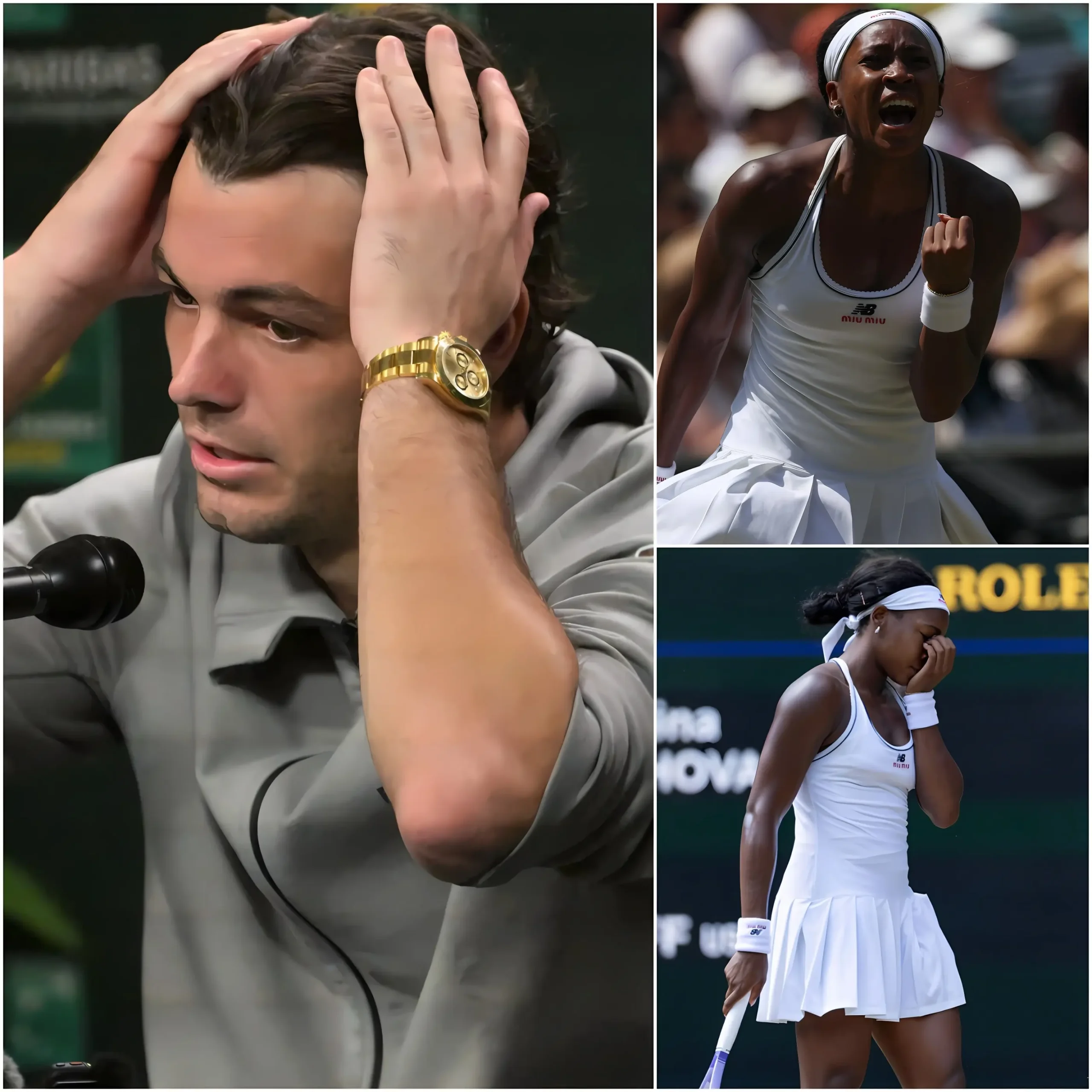 Cover Image for ⚠️🚨”I can’t believe this happened to her.” Tennis player Taylor Fritz unexpectedly broke his silence with a heartfelt message to comfort Coco Gauff after her heartbreaking shock.