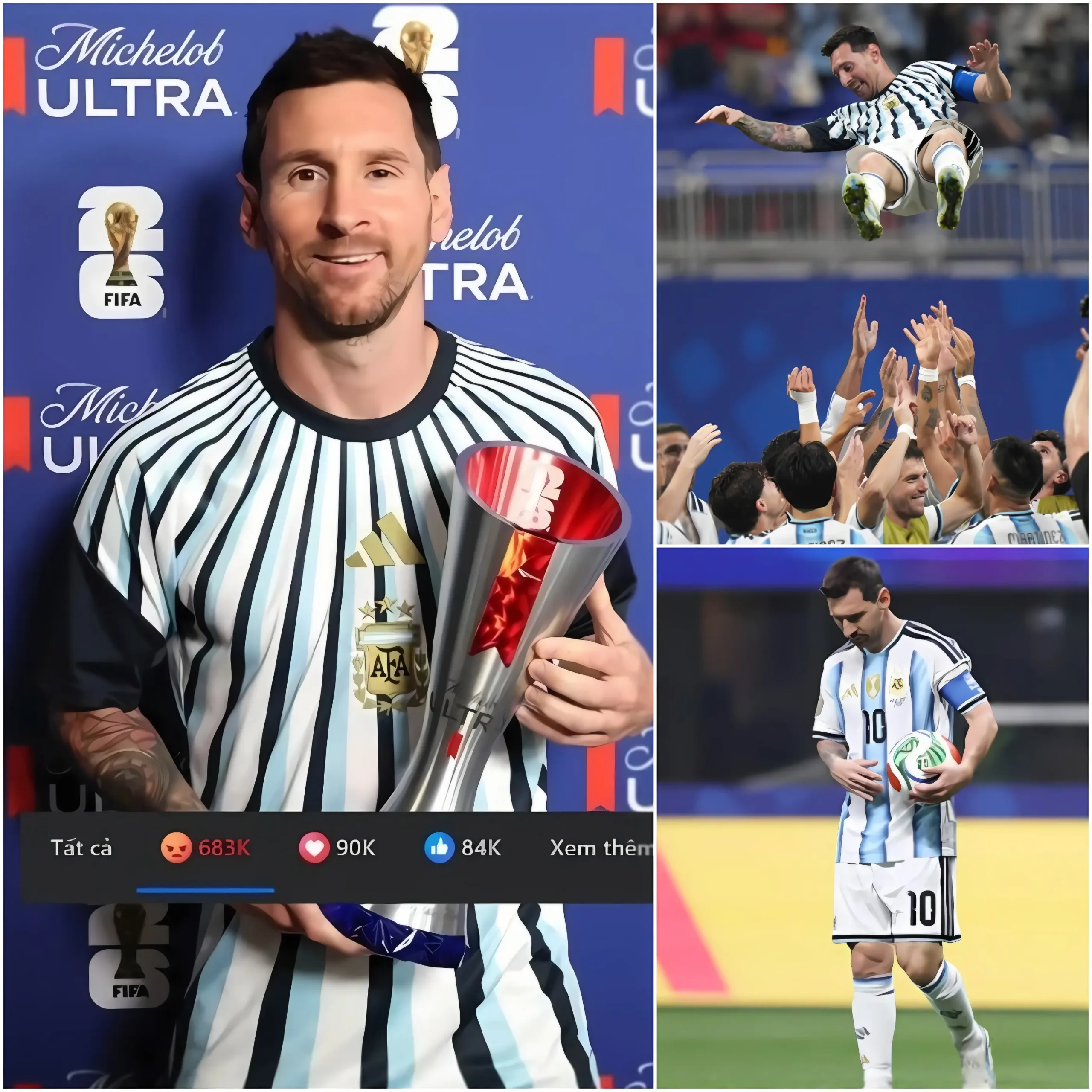 Cover Image for 🔥SOCIAL MEDIA EXPLOSION: A viral post about Lionel Messi has sparked over 600,000 angry reactions, instantly plunging the football world into one of the most heated debates of the World Cup!