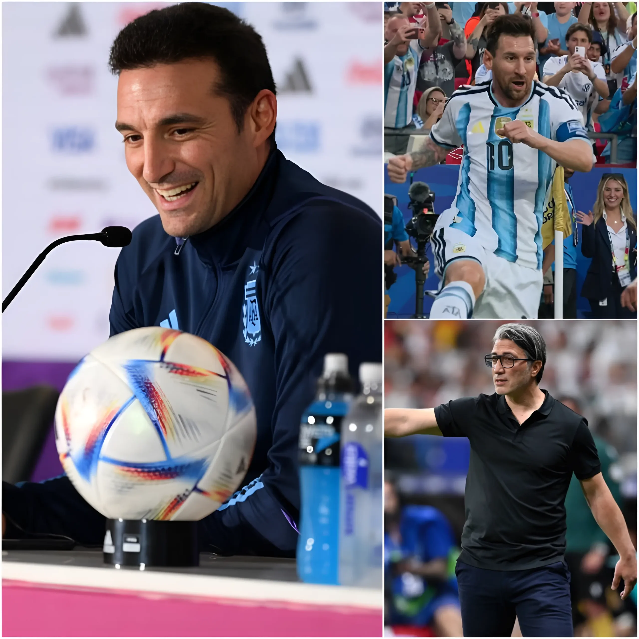 Cover Image for 🚨🔥20 MINUTES AGO: Scaloni sent a message ahead of the battle against Switzerland that shocked the football world. The Argentina coach revealed the truth behind a team that never gives up, sending a strong warning before the biggest battles.