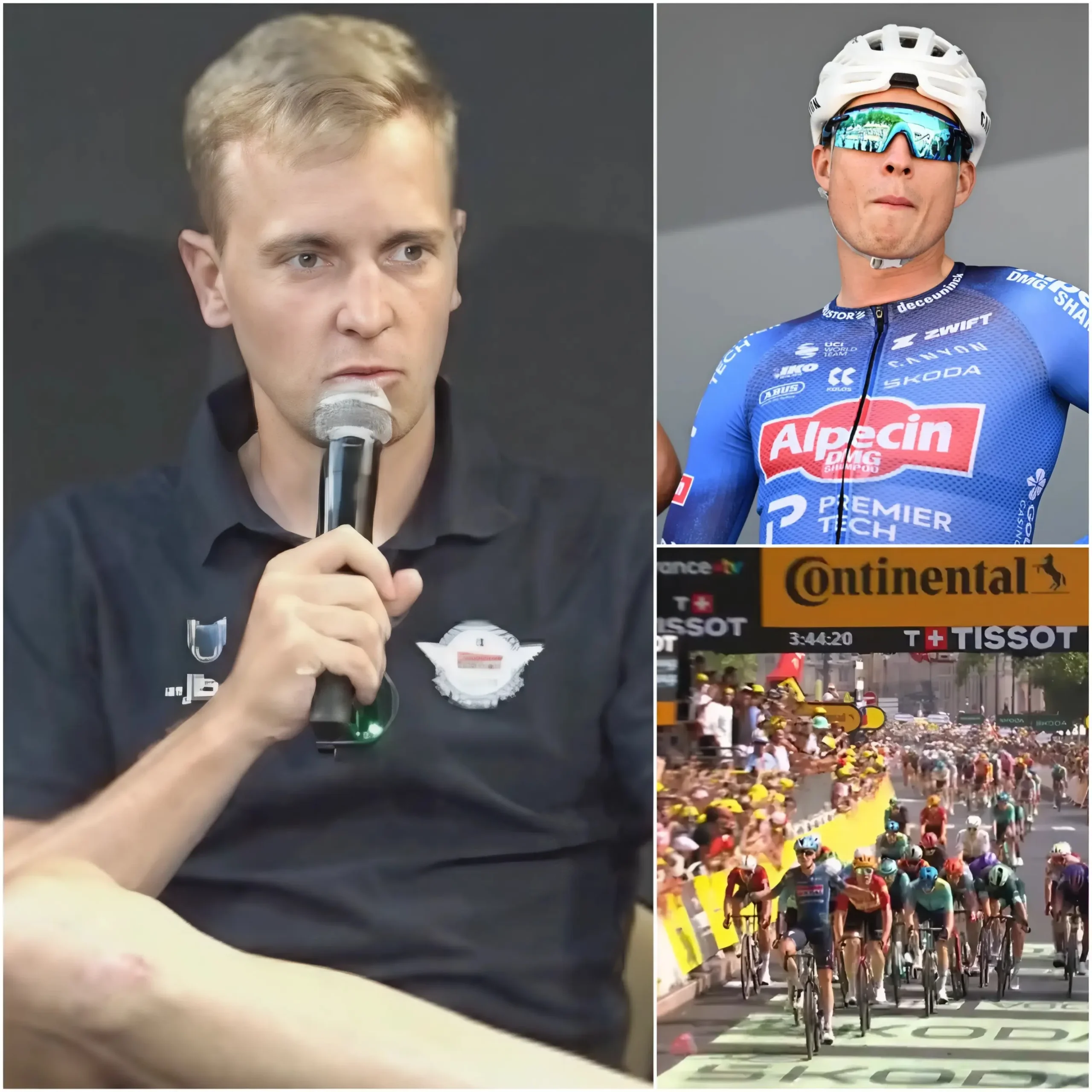 Cover Image for 🚨DERNIÈRES NOUVELLES : Le total de points inattendu de Mathieu van der Poel a fait sensation sur le Tour de France suite à des arrivées au sprint controversées.