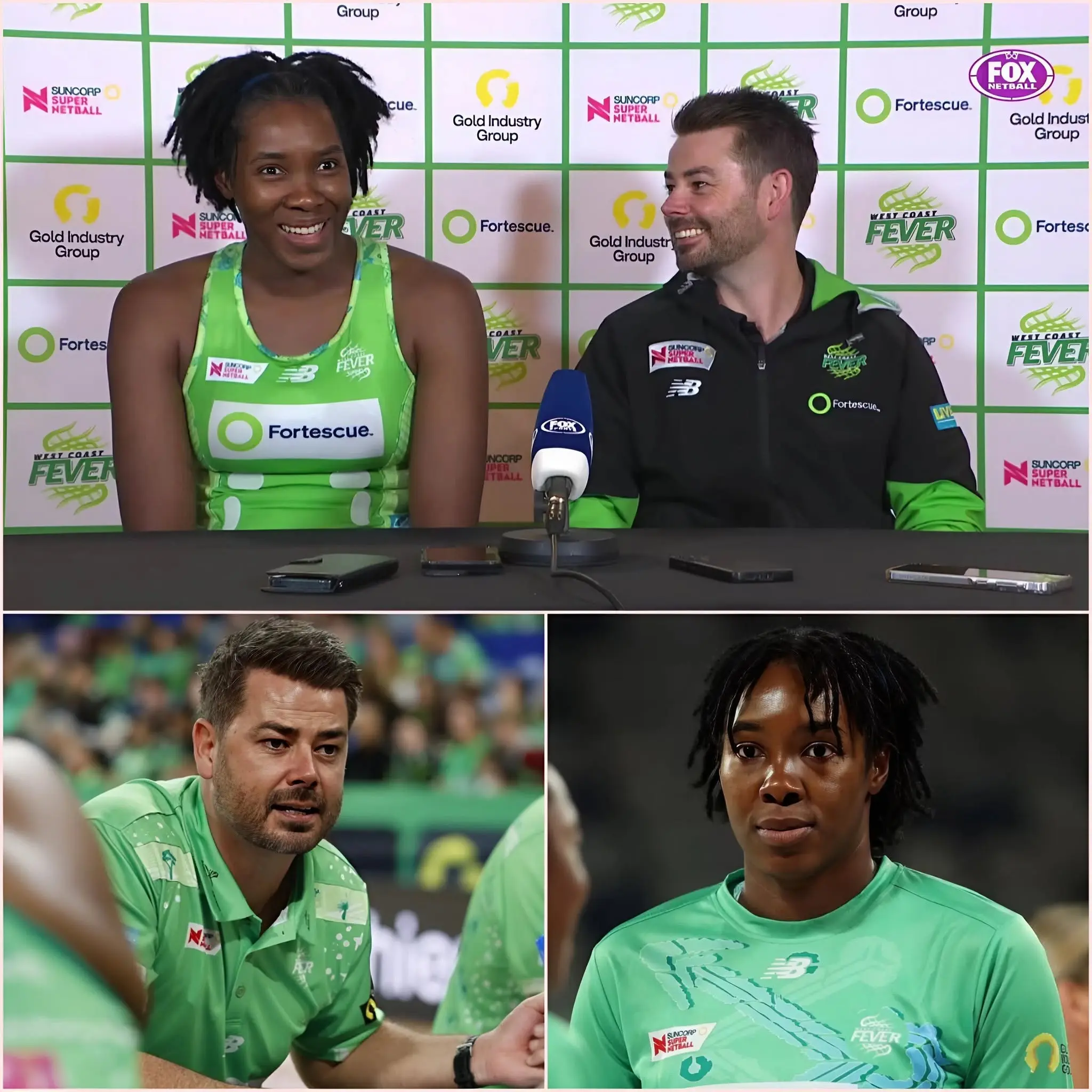 Cover Image for “She can’t play, and now I should share this sadness with her,” coach Dan Ryan emotionally shared about Jhaniele Fowler-Nembhard’s current situation before the match against Melbourne Vixens, deeply moving the fans.