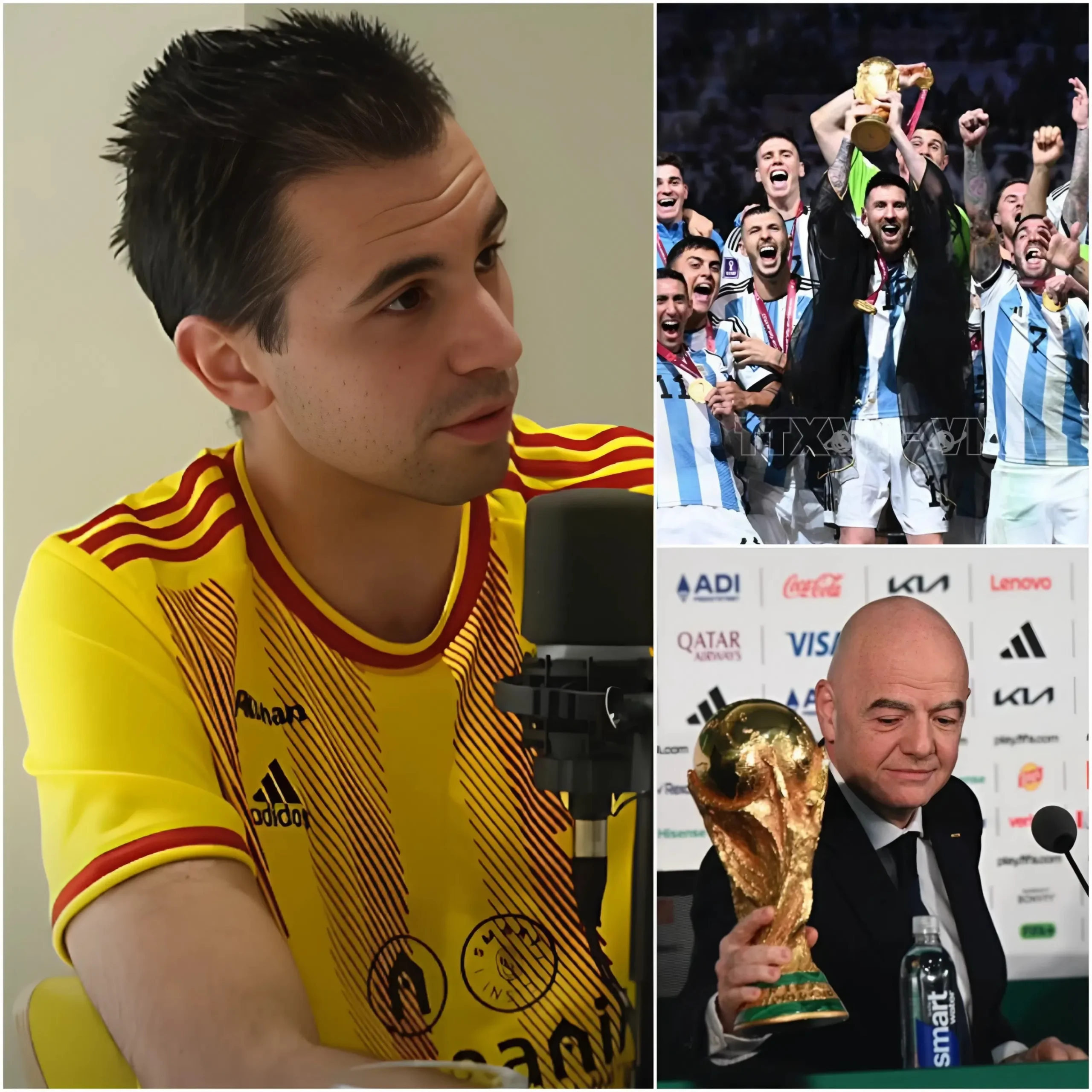 Cover Image for 😱🔥THE TRUTH IS GRADUALLY BEING REVEALED! Investigative journalist Romain Molina has just published information related to FIFA and the AFA. The enormous sum of money revealed after the 2022 World Cup victory was transferred to a Miami-based company instead of directly to the AFA.